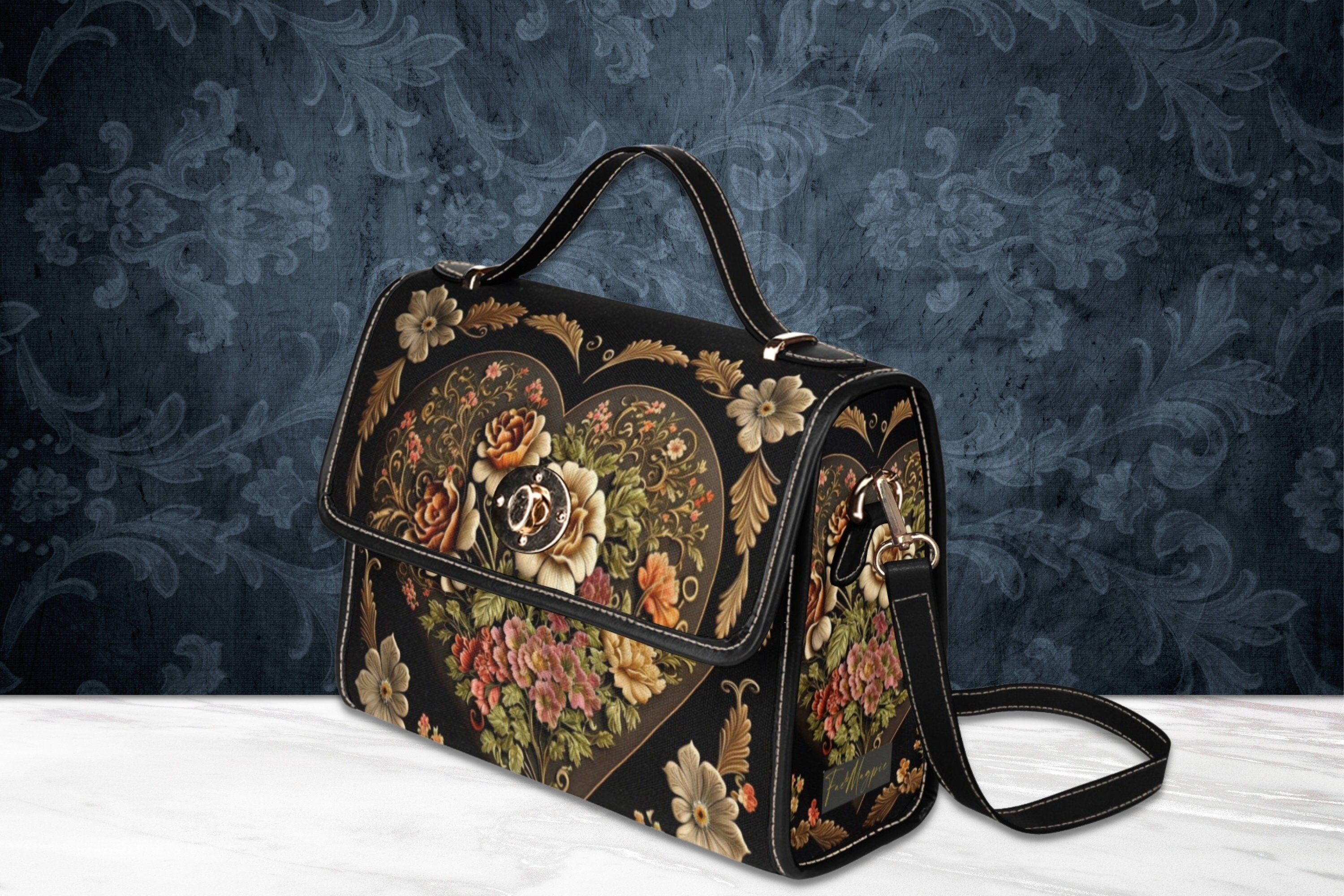 Victorian Heart Satchel Bag
