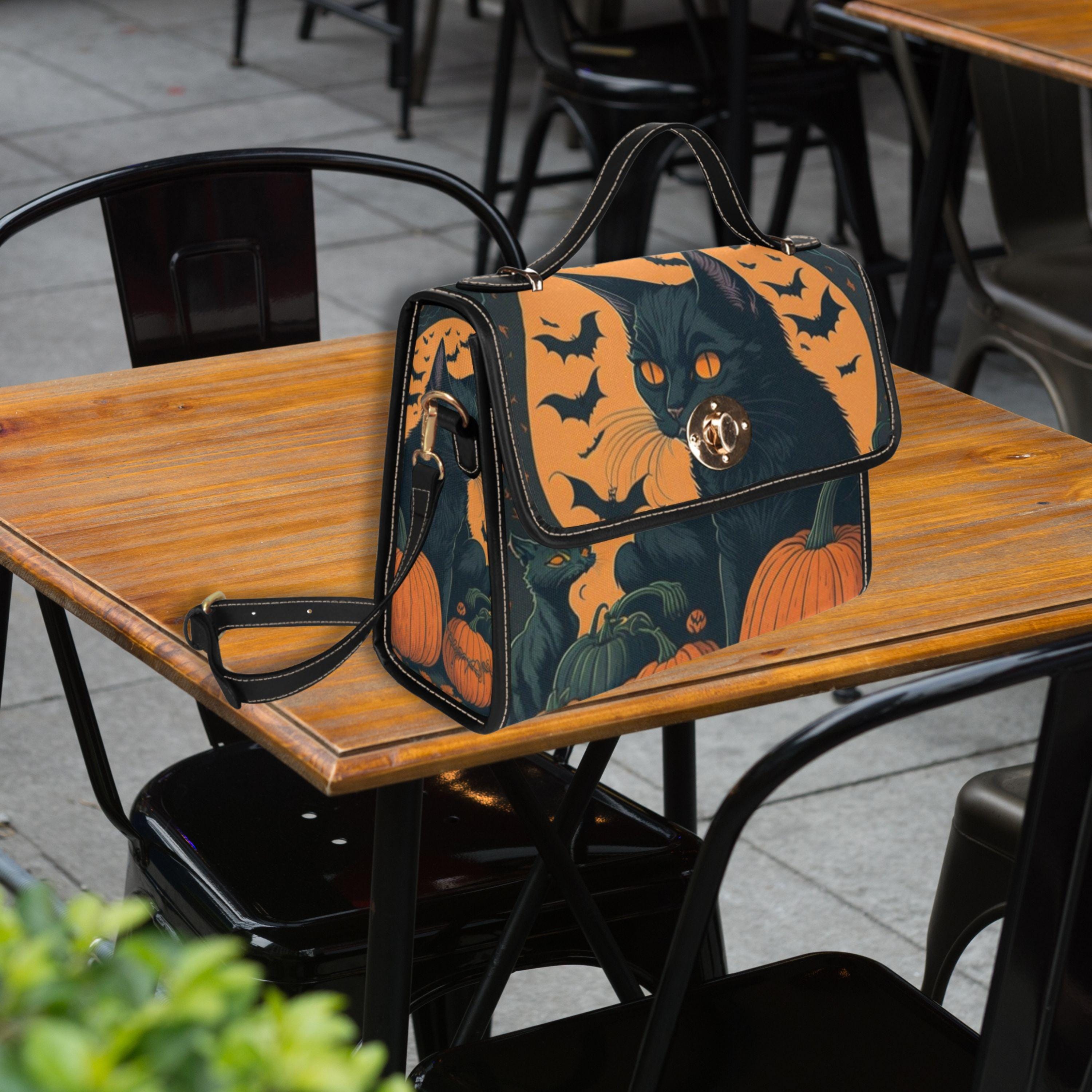 Halloween Cat Satchel Bag