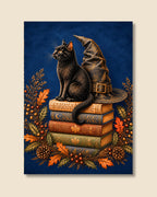 Witches Cat Art Print