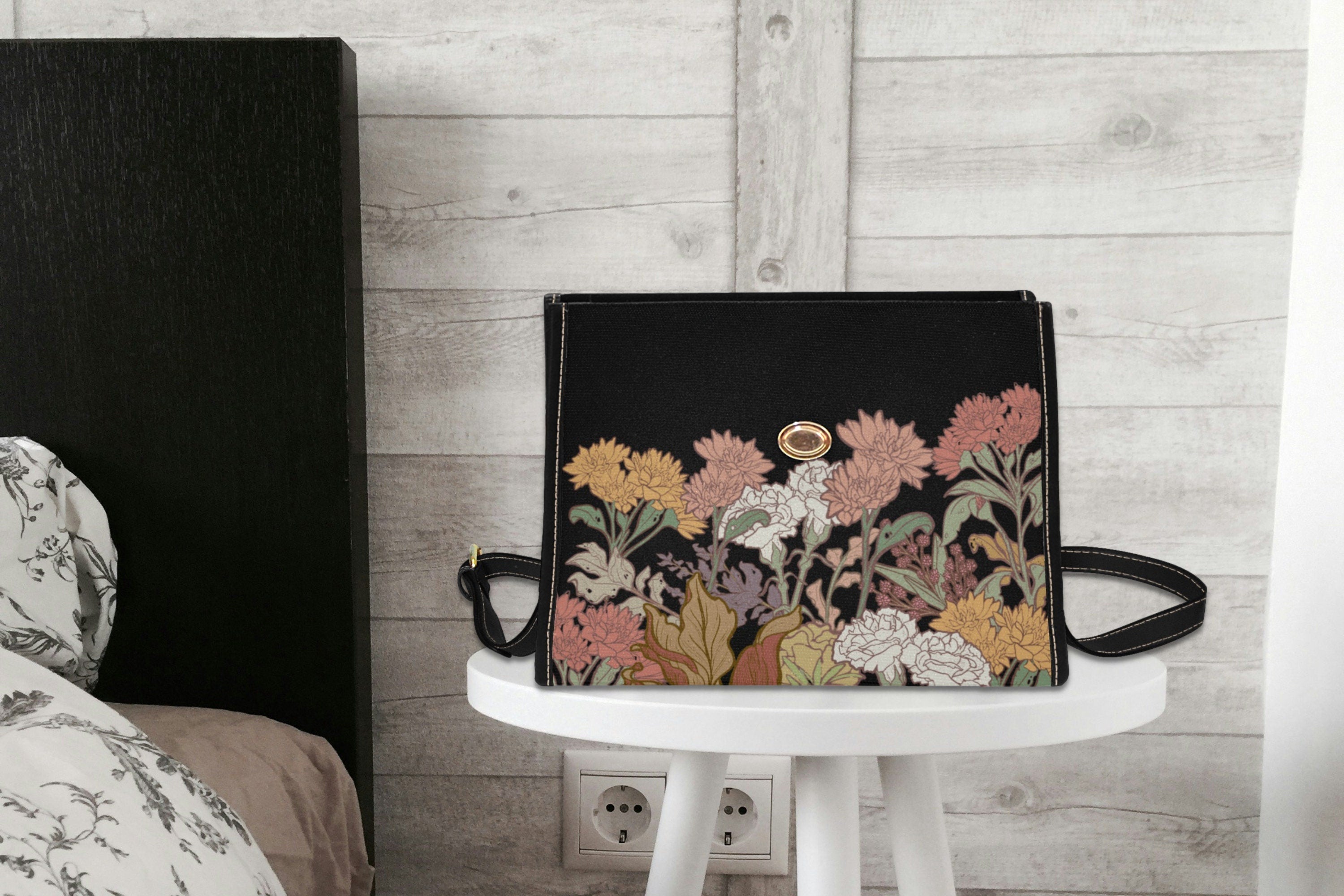 Floral Satchel Bag