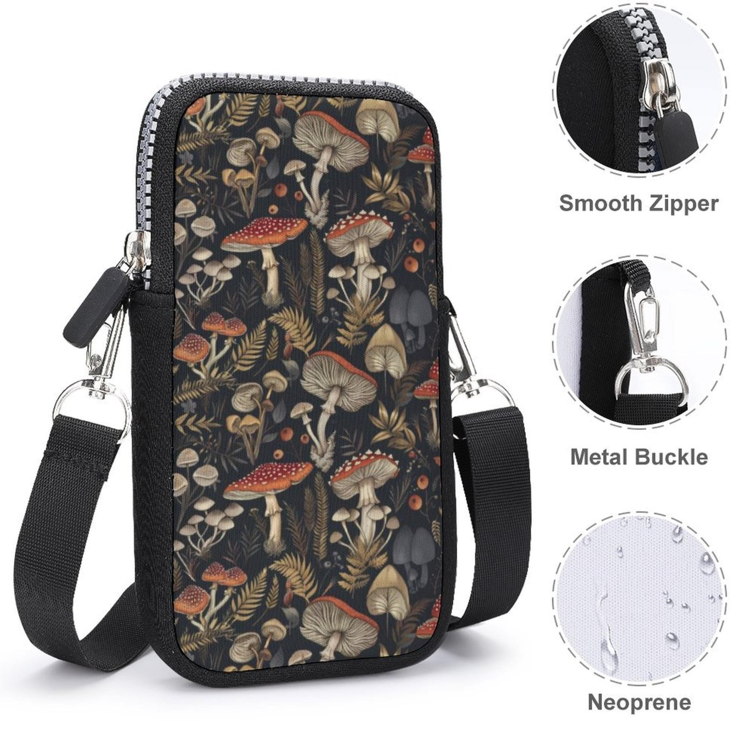 Mushrooms Mobile Phone Bag