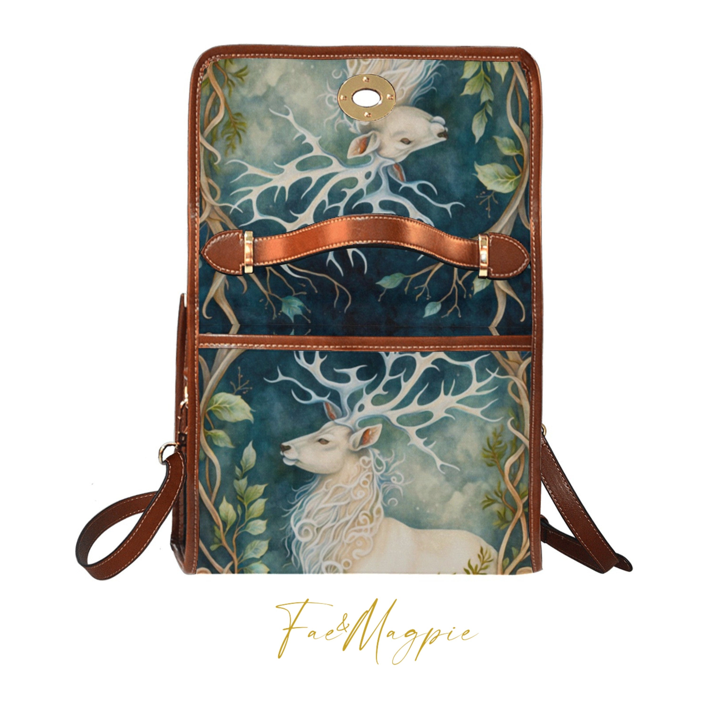 Mystical Stag Satchel Bag