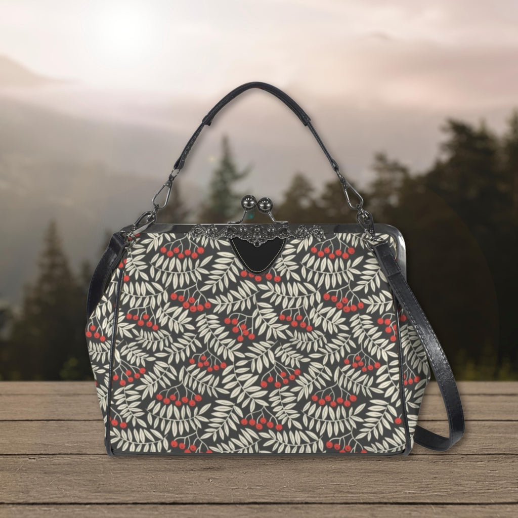 Winter Berries Kisslock Bag