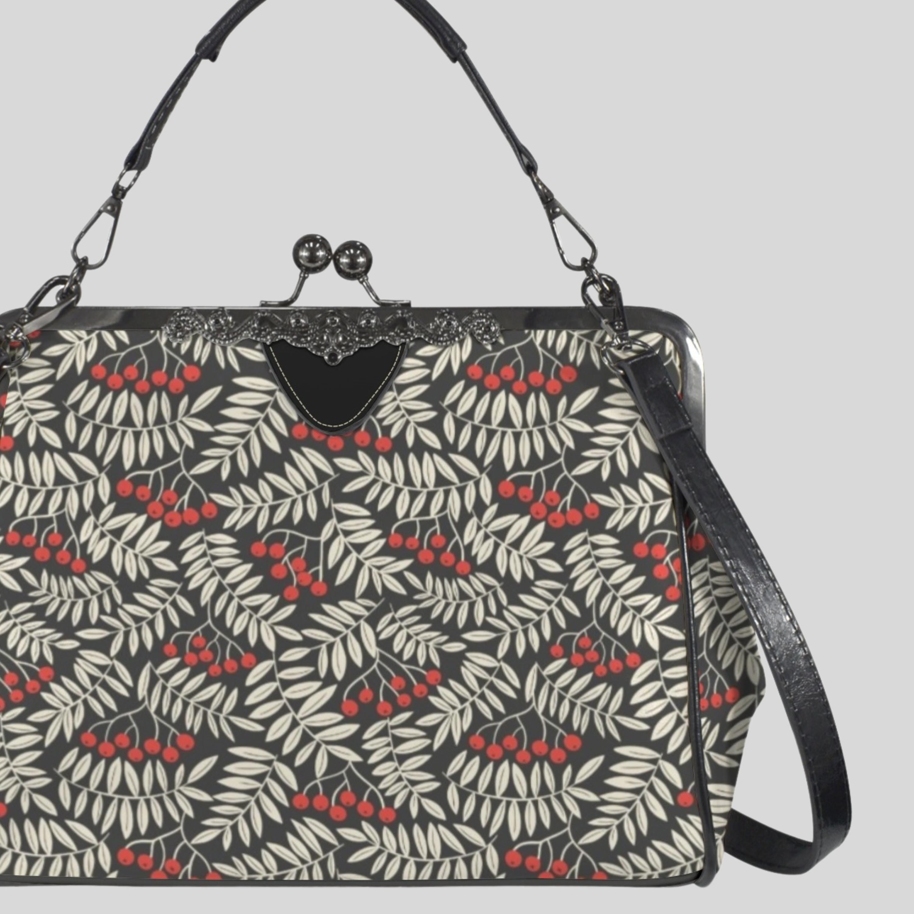 Winter Berries Kisslock Bag