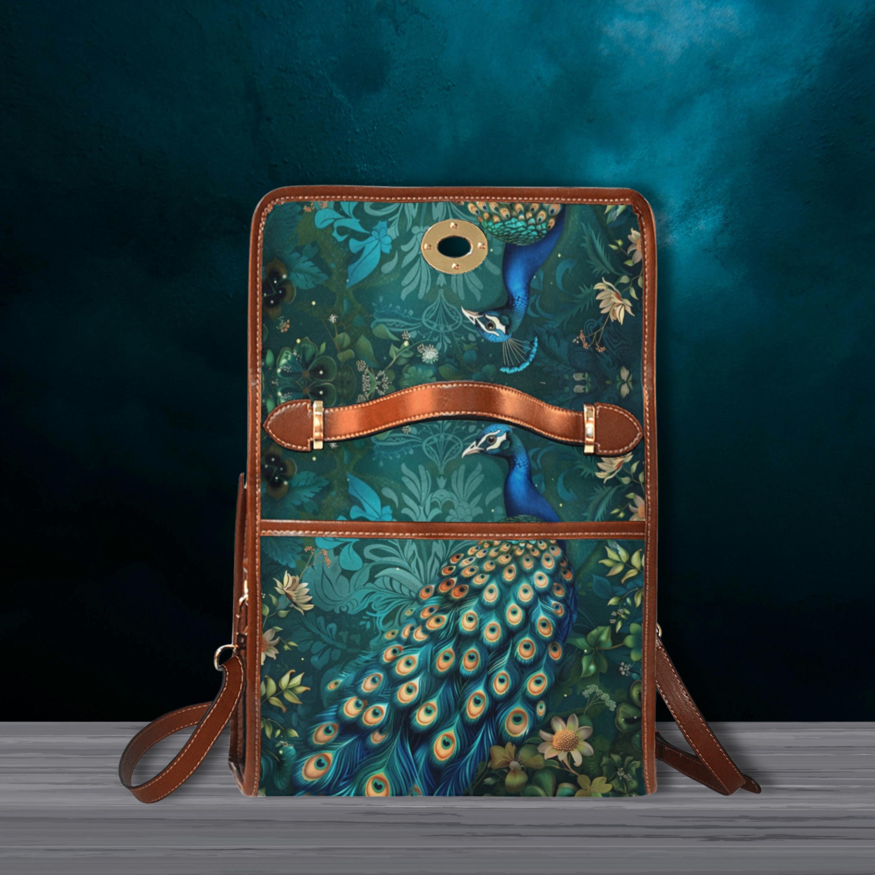 Peacock Satchel Handbag