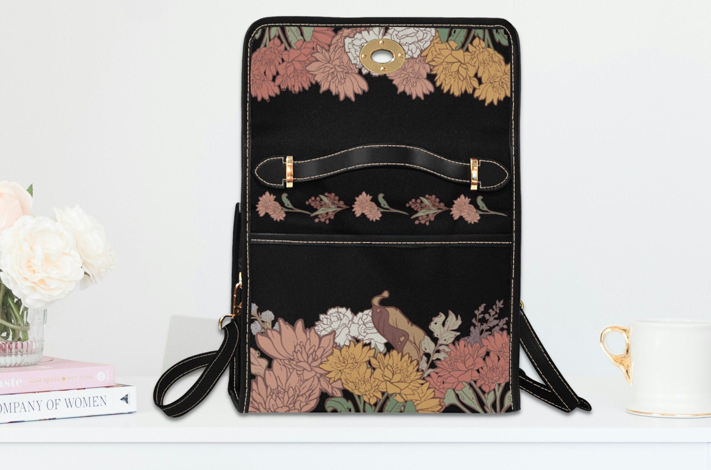 Floral Satchel Bag