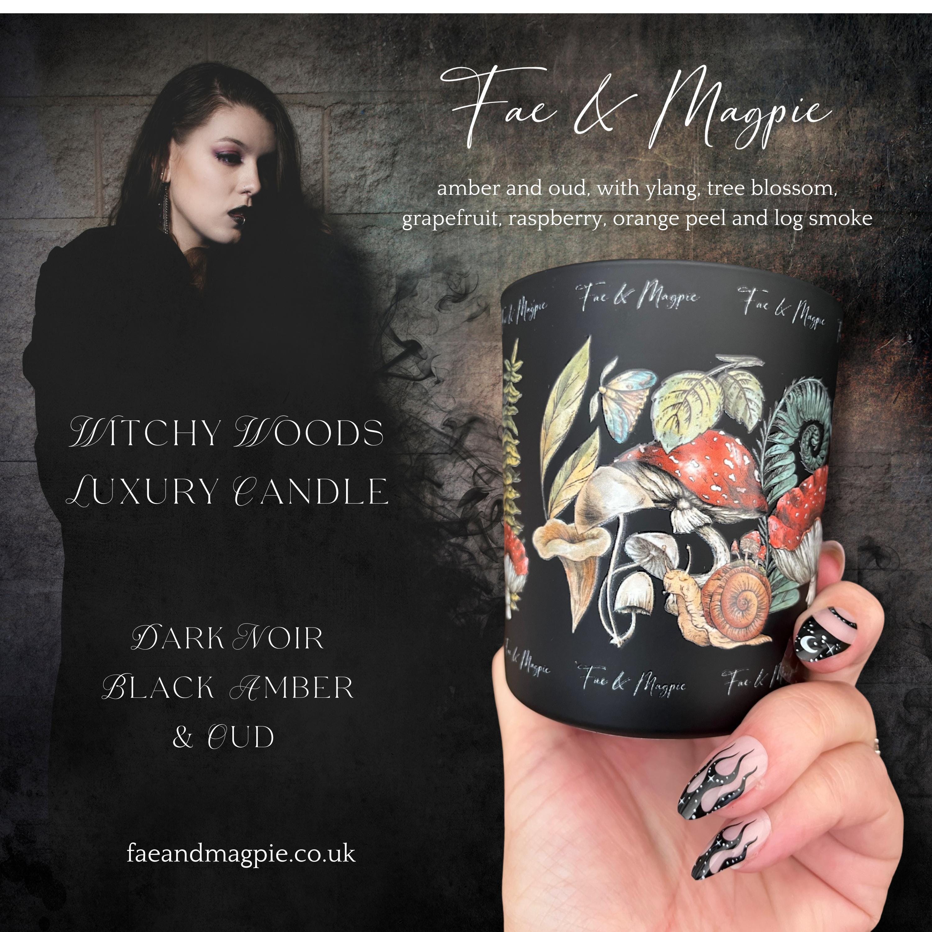 Forest Etched Glass Candle