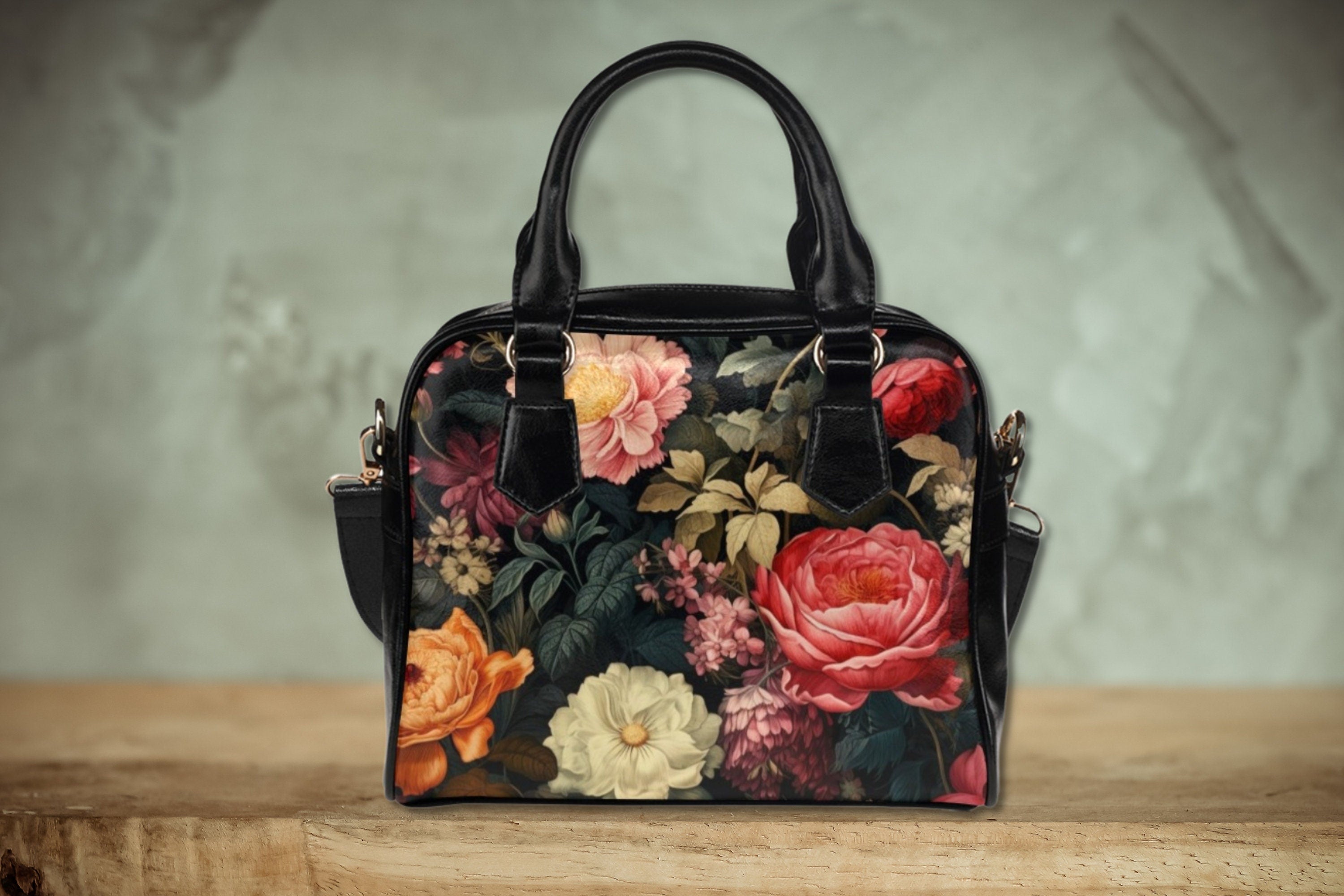 Botanical Floral Bowler Bag