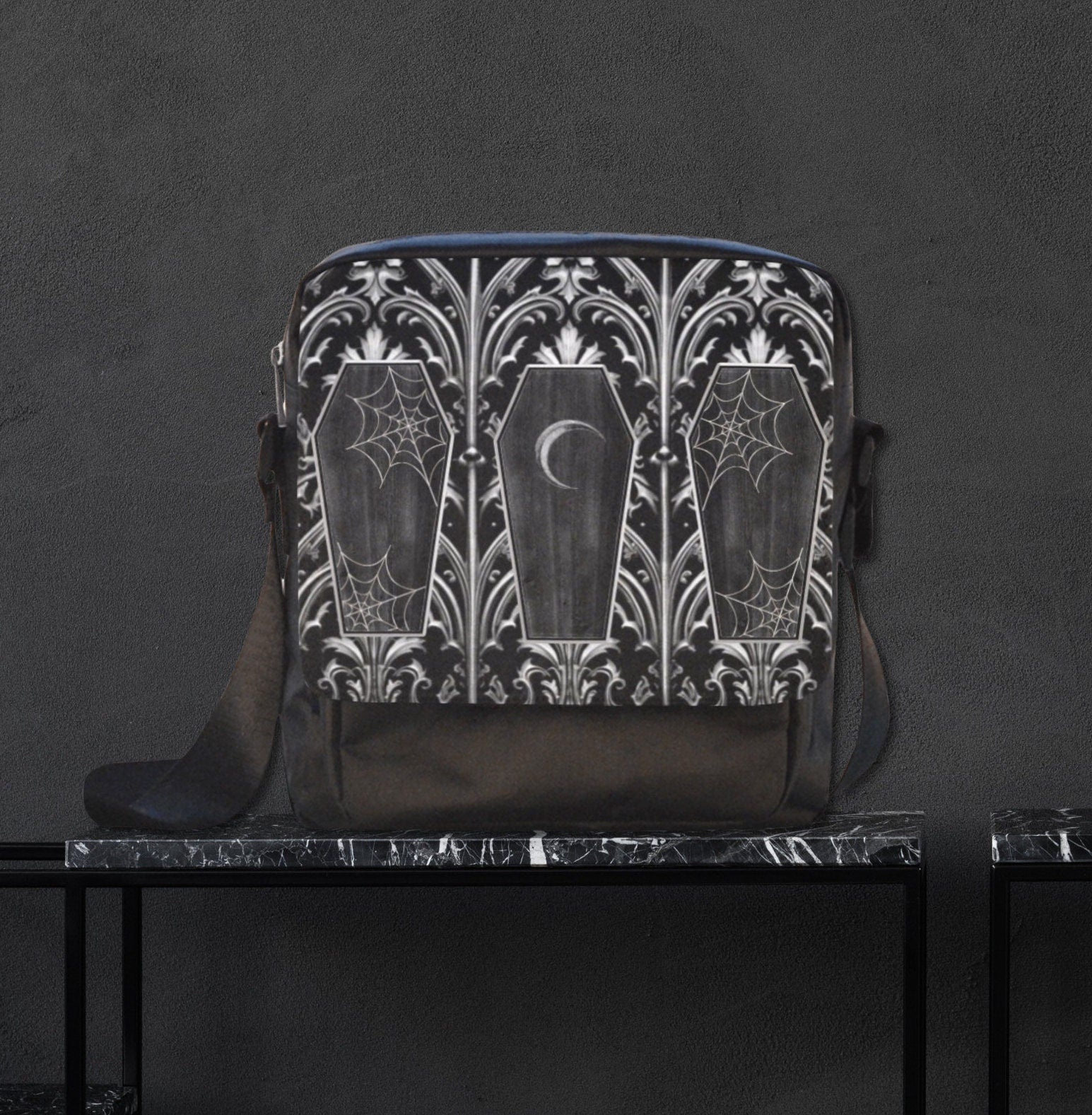 Gothic Coffins Flap Bag