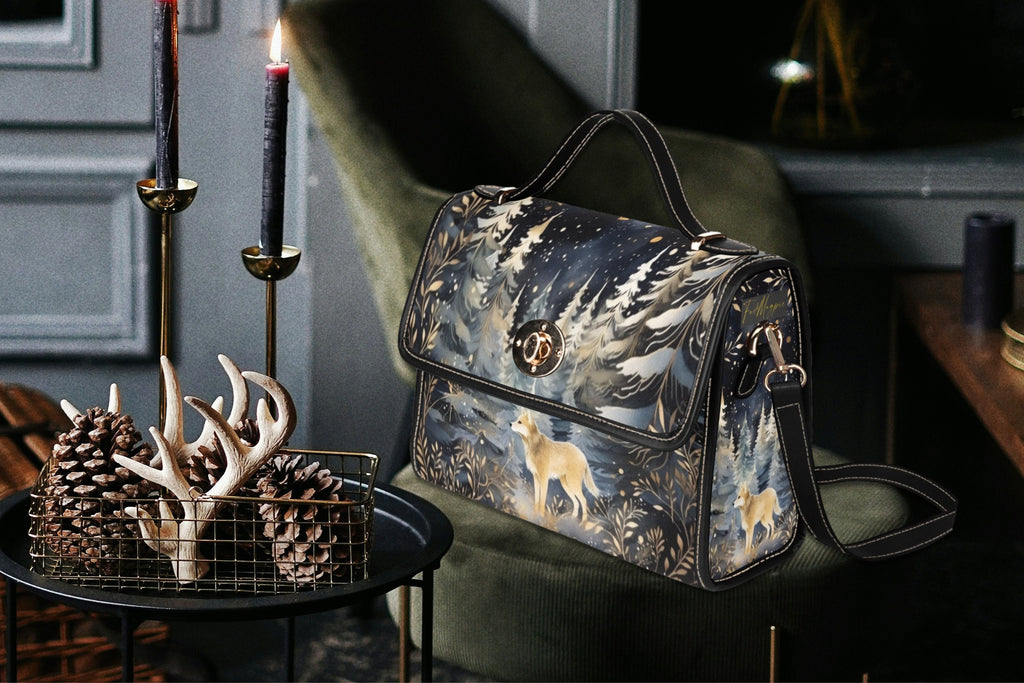 Mystical Wolf Satchel Bag