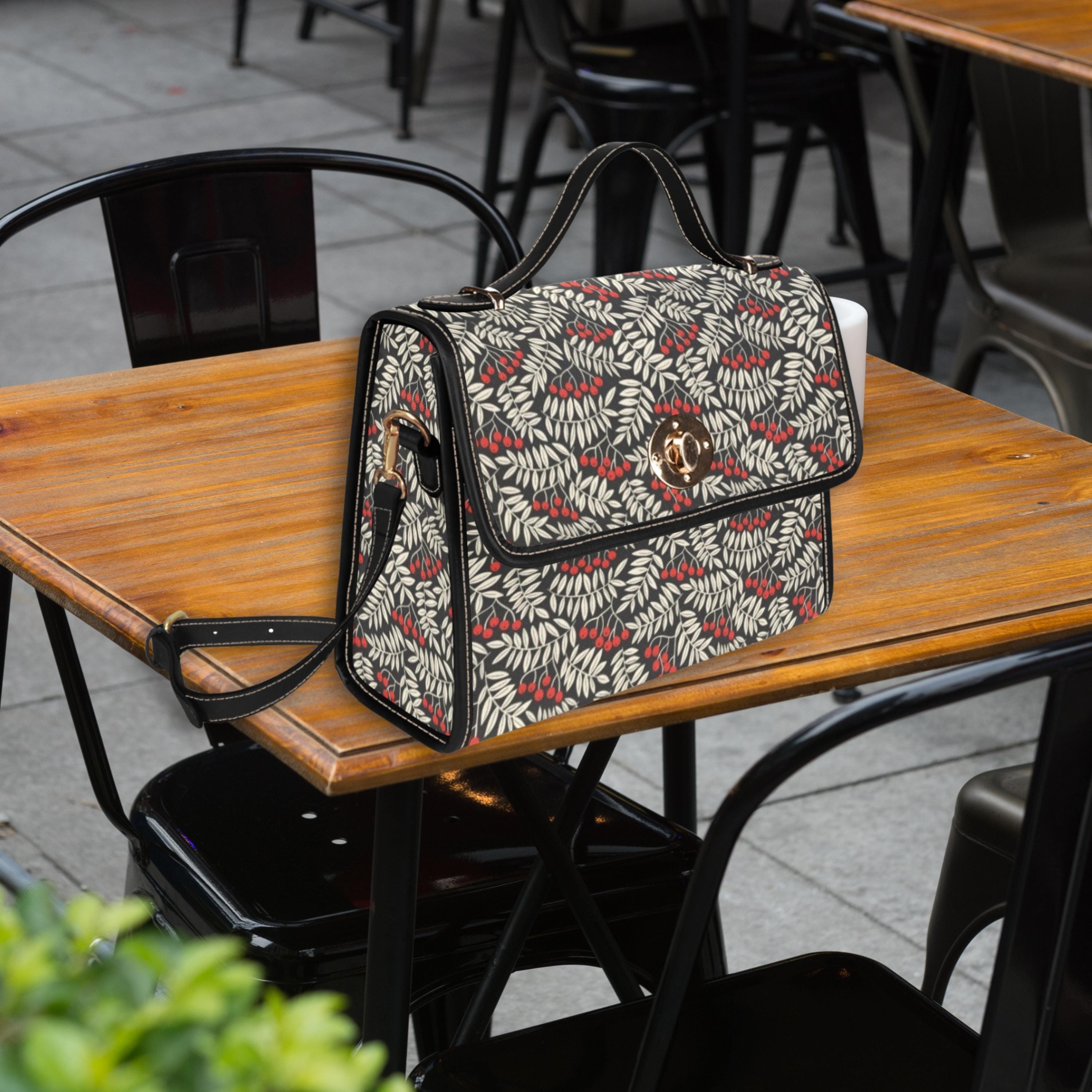 Winter Berries Satchel Bag