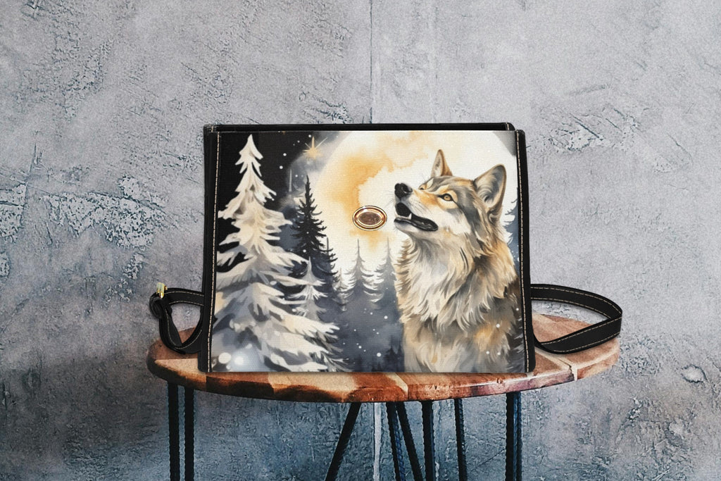 Wolf Satchel Bag