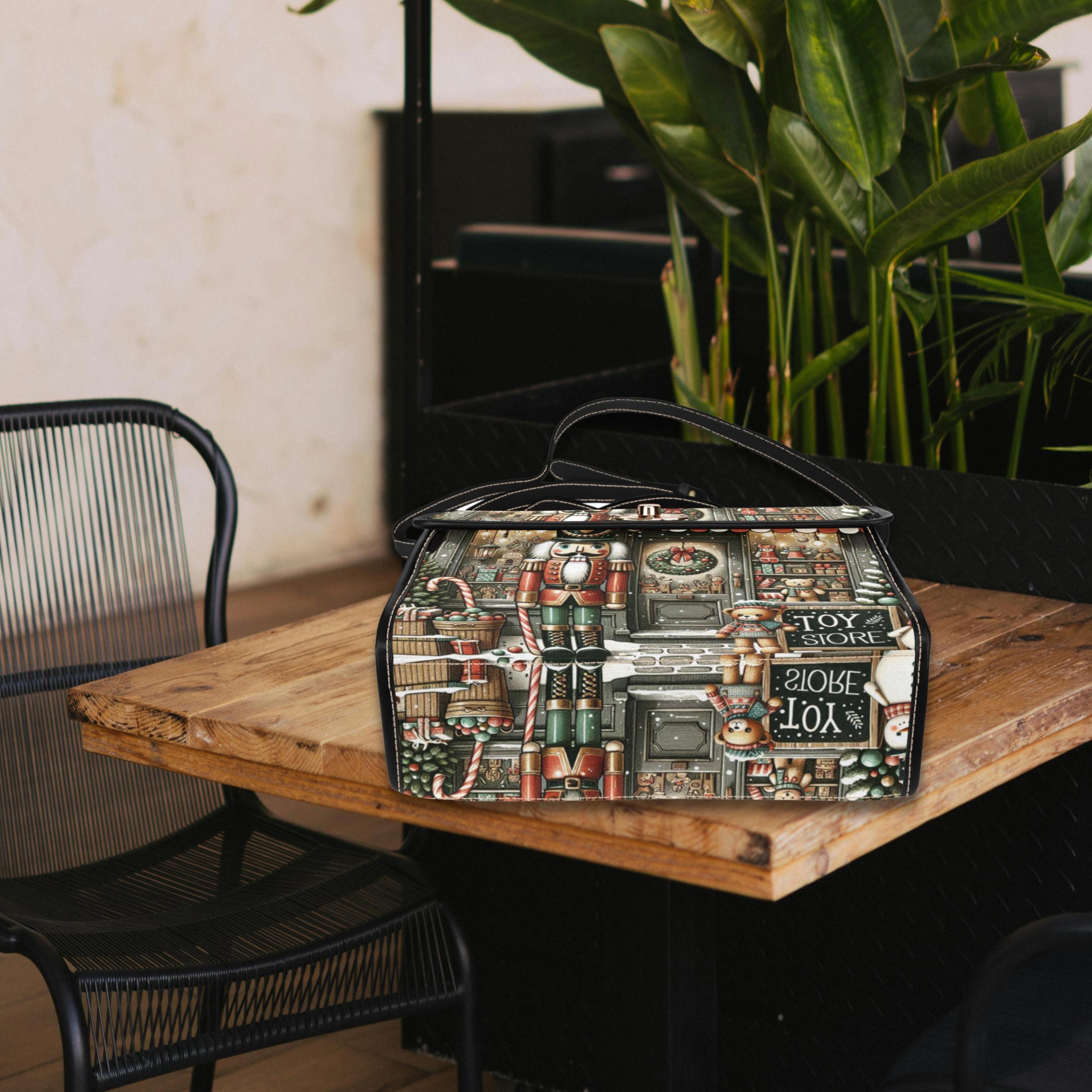 Christmas Shop Satchel Bag