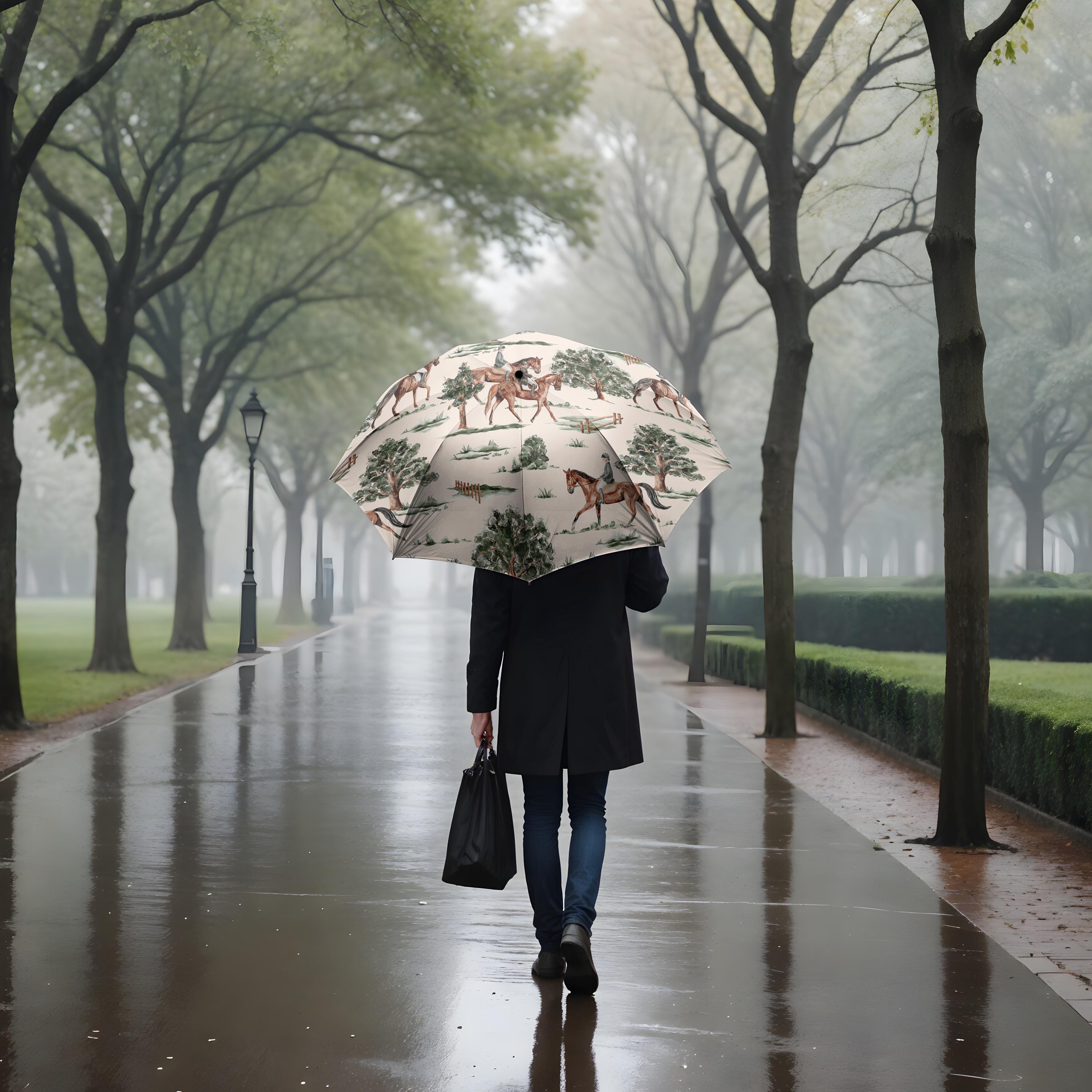 Equestrian Horses Umbrella