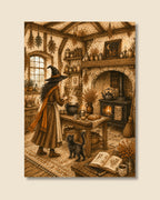 Witches Cottage Kitchen Art Print