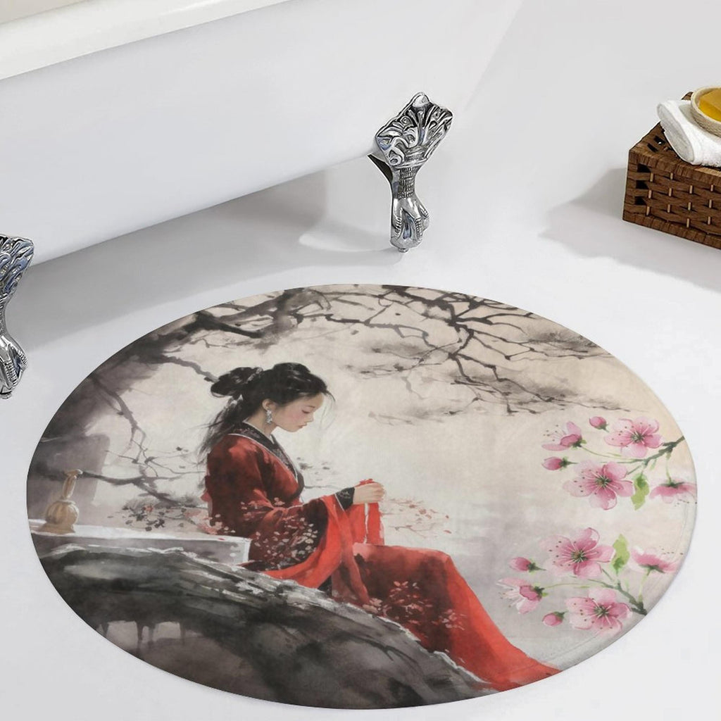 Chinese Lady Floor Mat