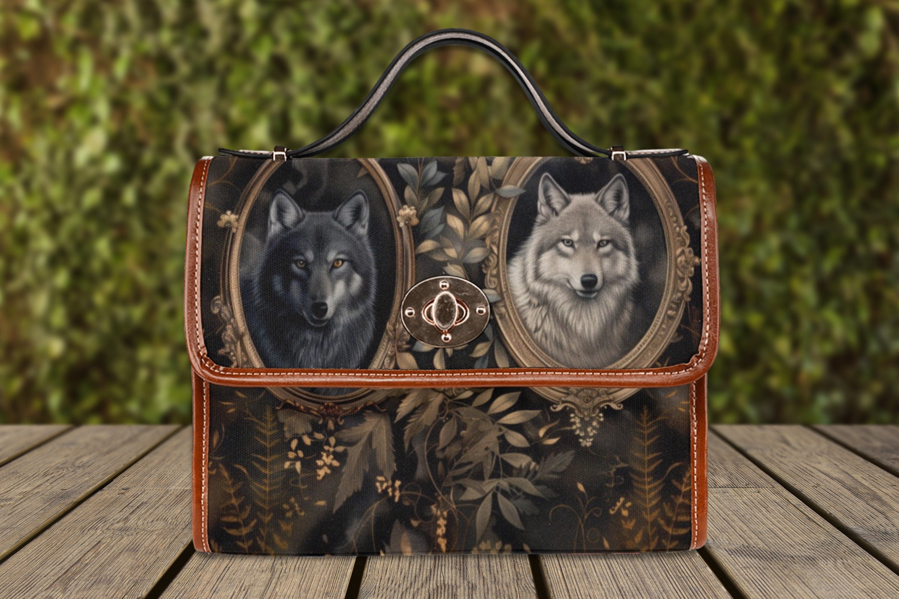 Wolf Satchel Bag