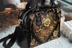 Vintage Victorian Bowler Bag by Fae & Magpie featuring leather construction and classic style with sturdy handles and metal accents.