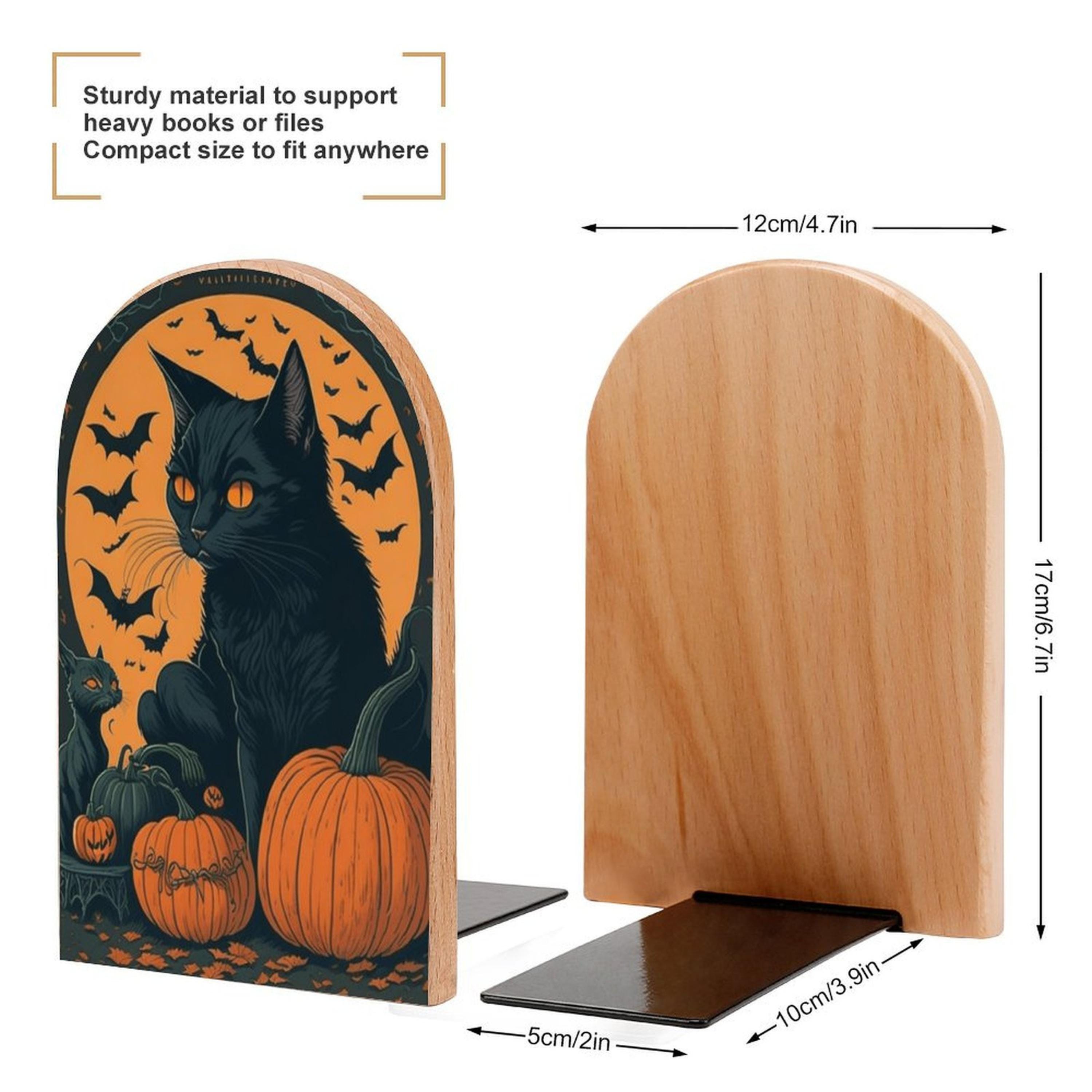 Halloween Cat Bookends