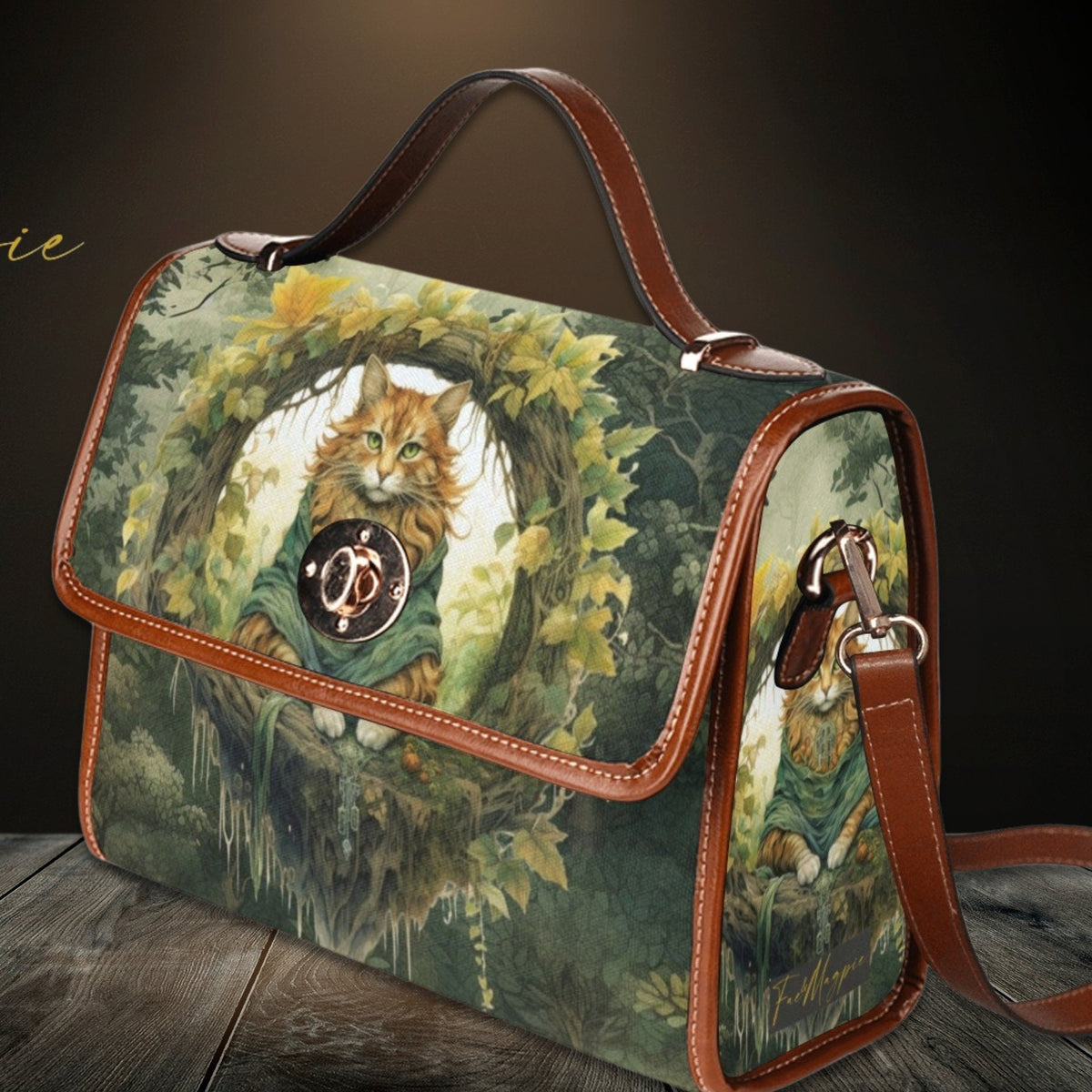 Forest Cat Satchel Bag