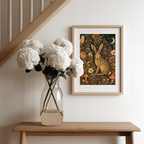Hare and Owl Art Print