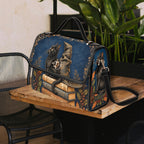 Witchy Black Cat Satchel Bag