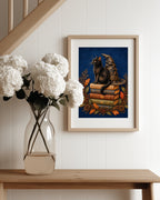 Witches Cat Art Print