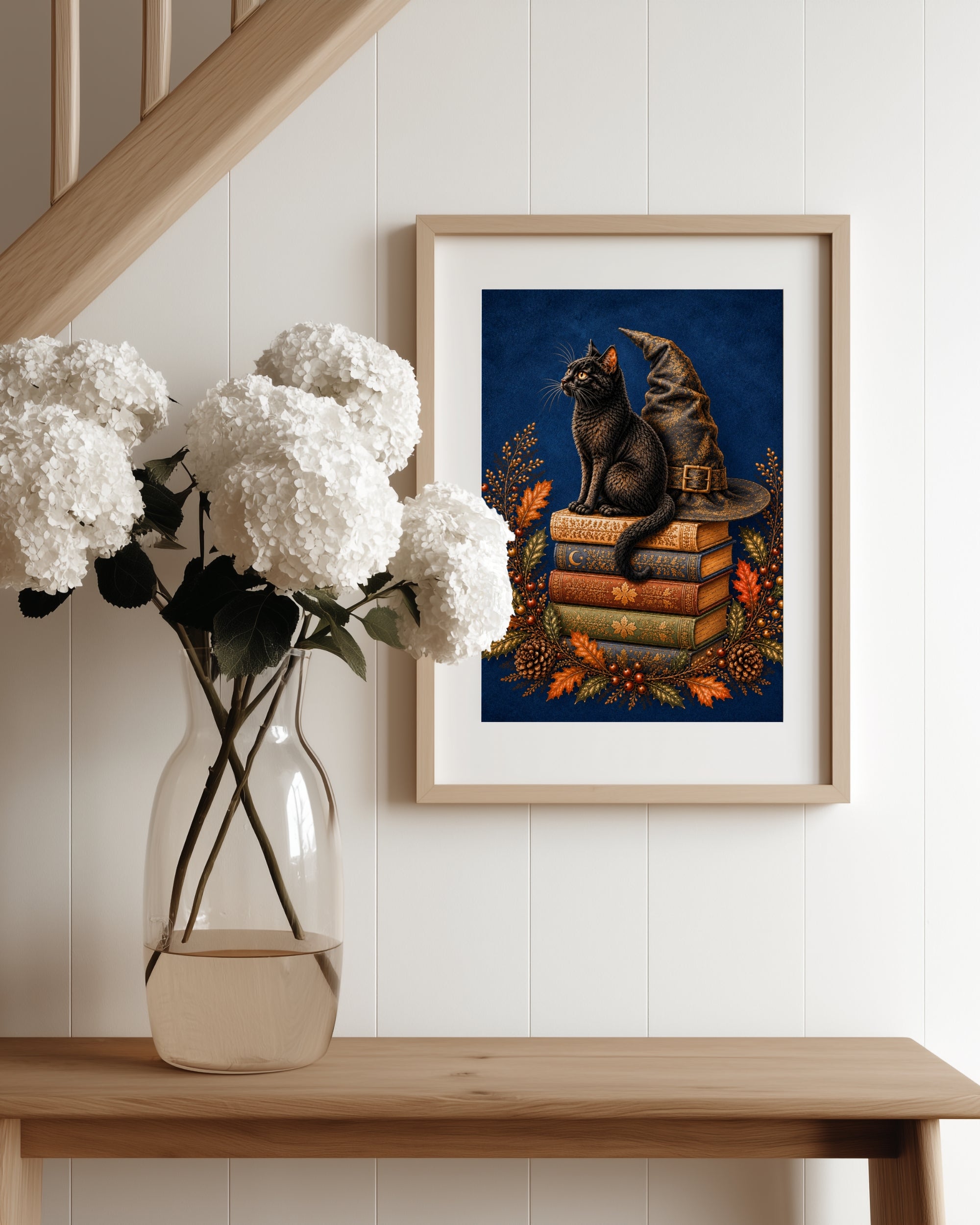 Witches Cat Art Print