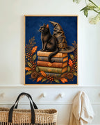 Witches Cat Art Print