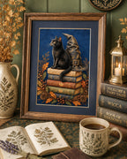 Witches Cat Art Print