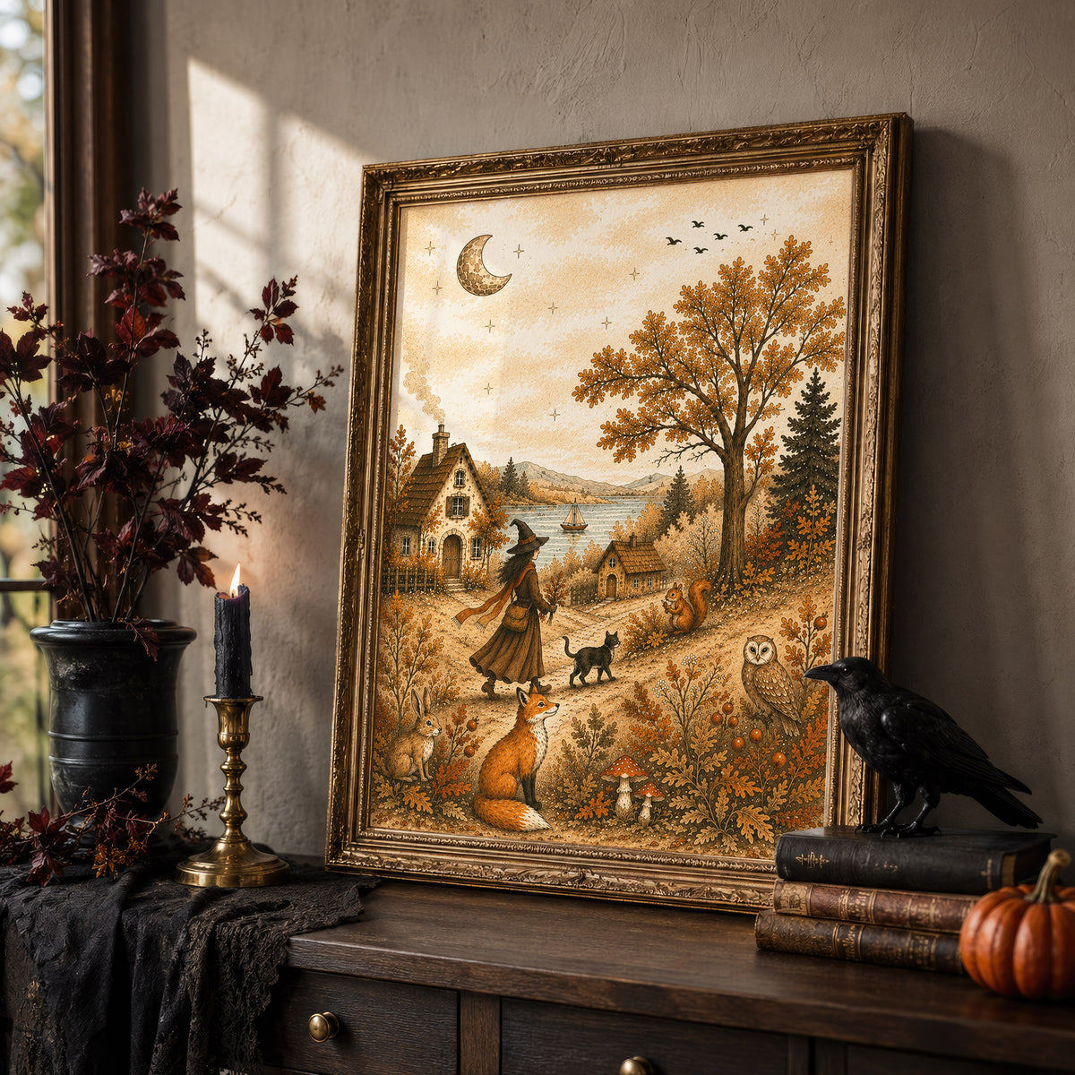 Witches Evening Art Print