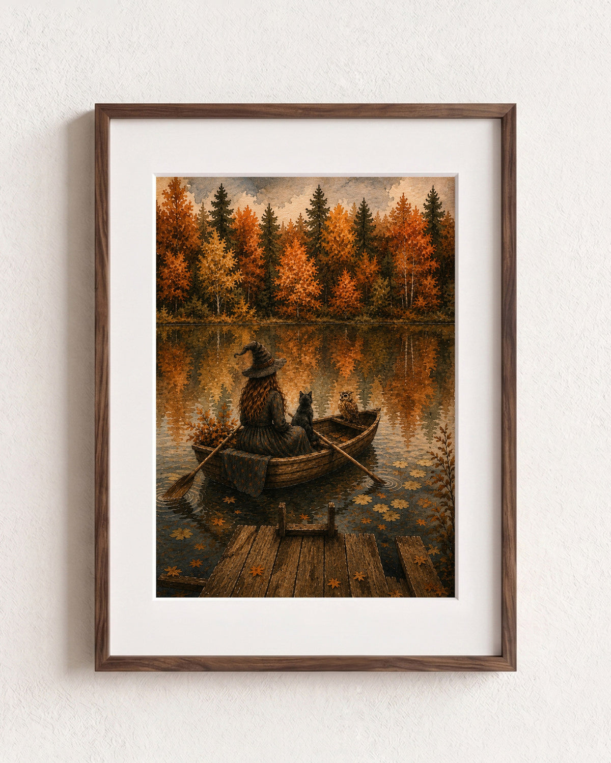 Witches Autumn Art Print
