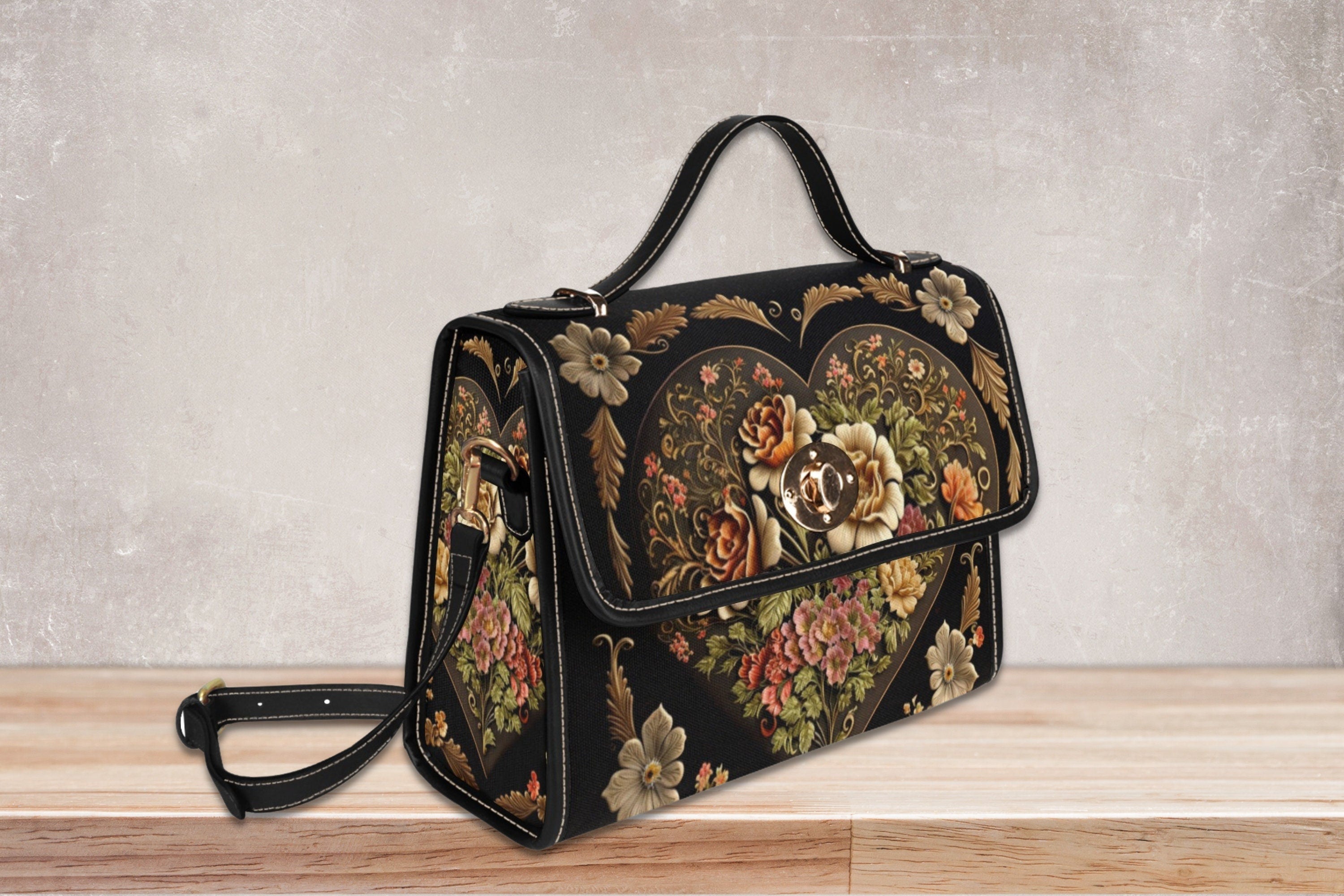 Victorian Heart Satchel Bag