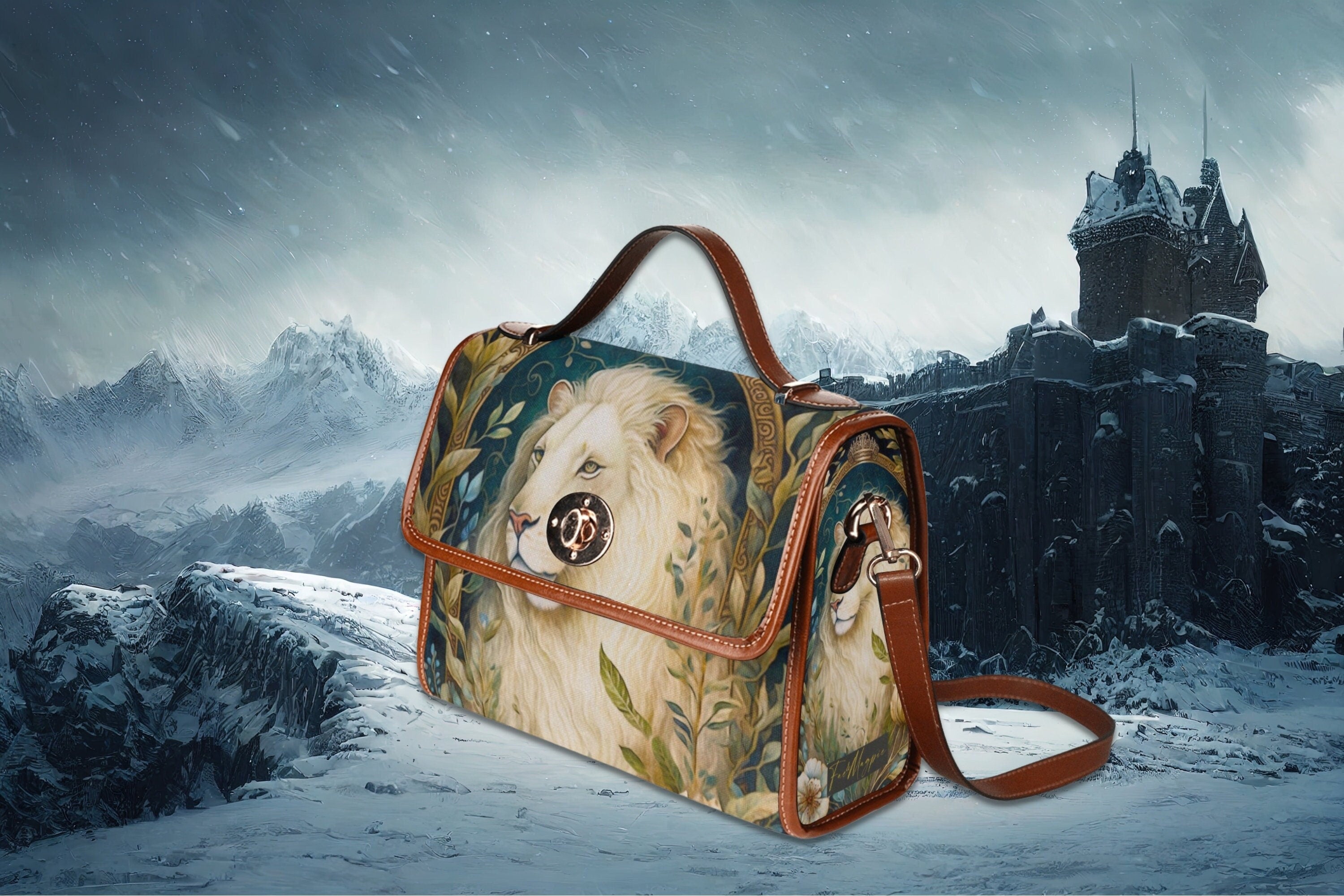 Lion Satchel Bag