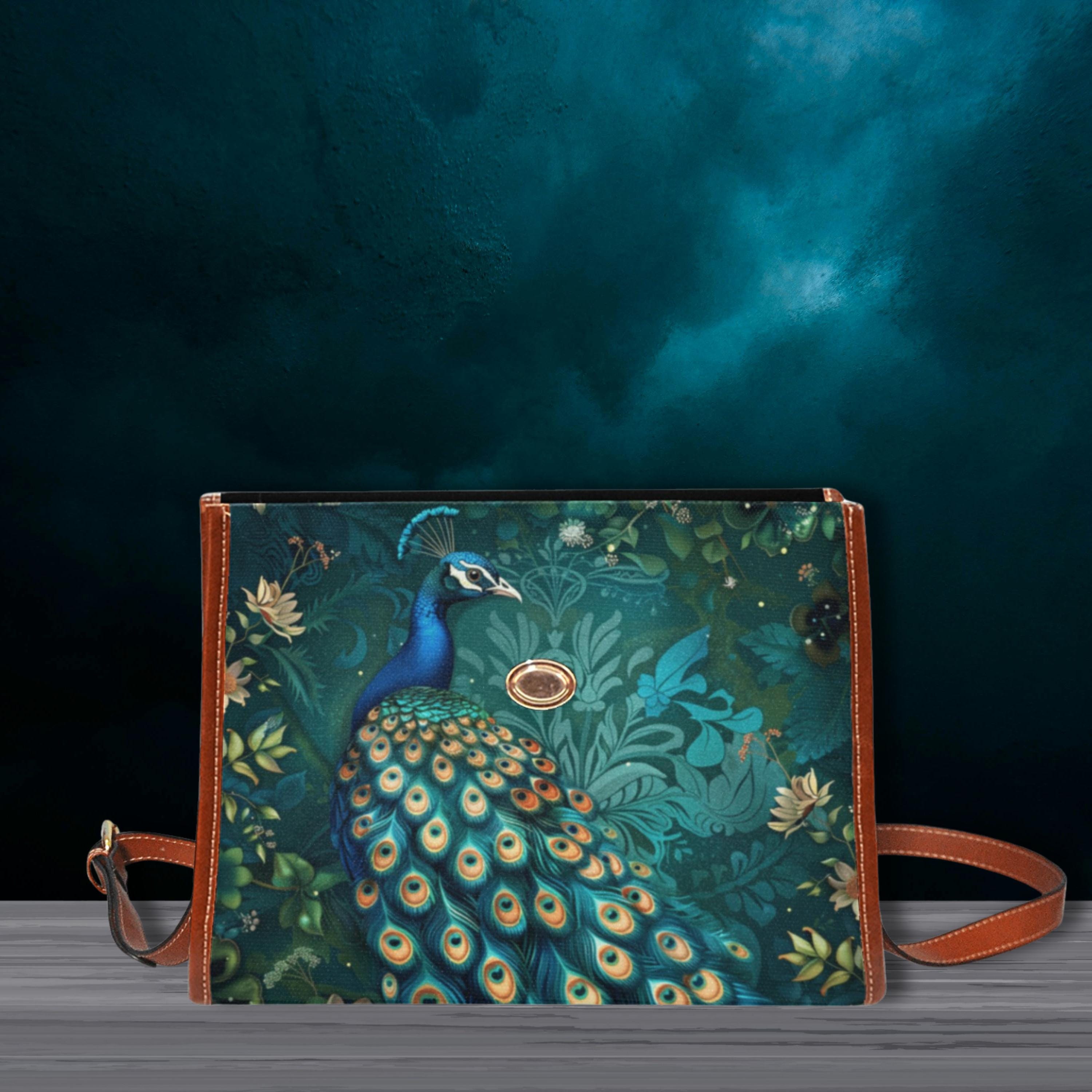Peacock Satchel Handbag