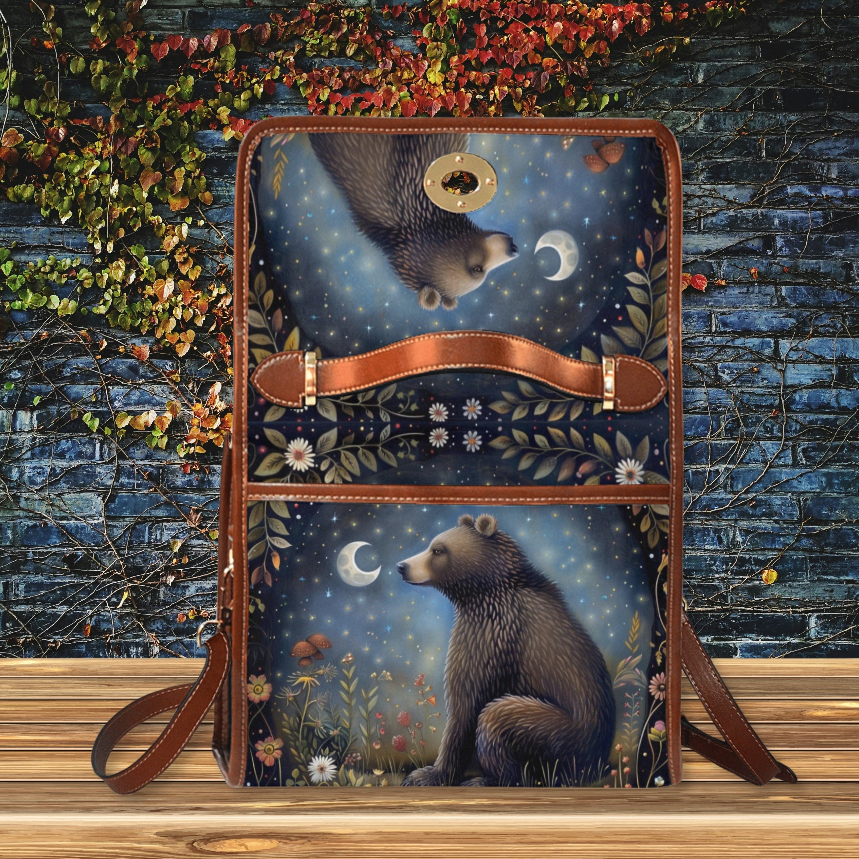 Moon Gaze Bear Satchel Bag
