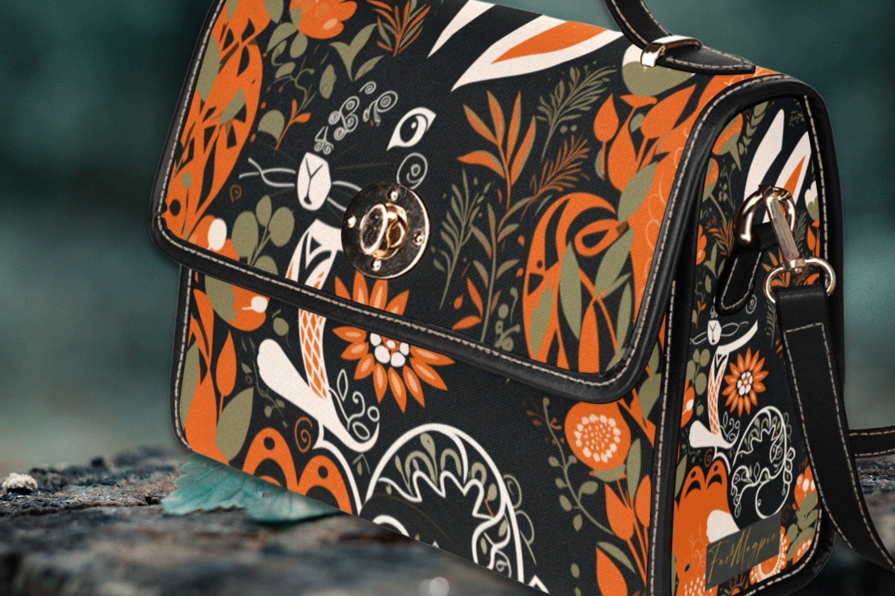 Folk Hare Satchel Bag