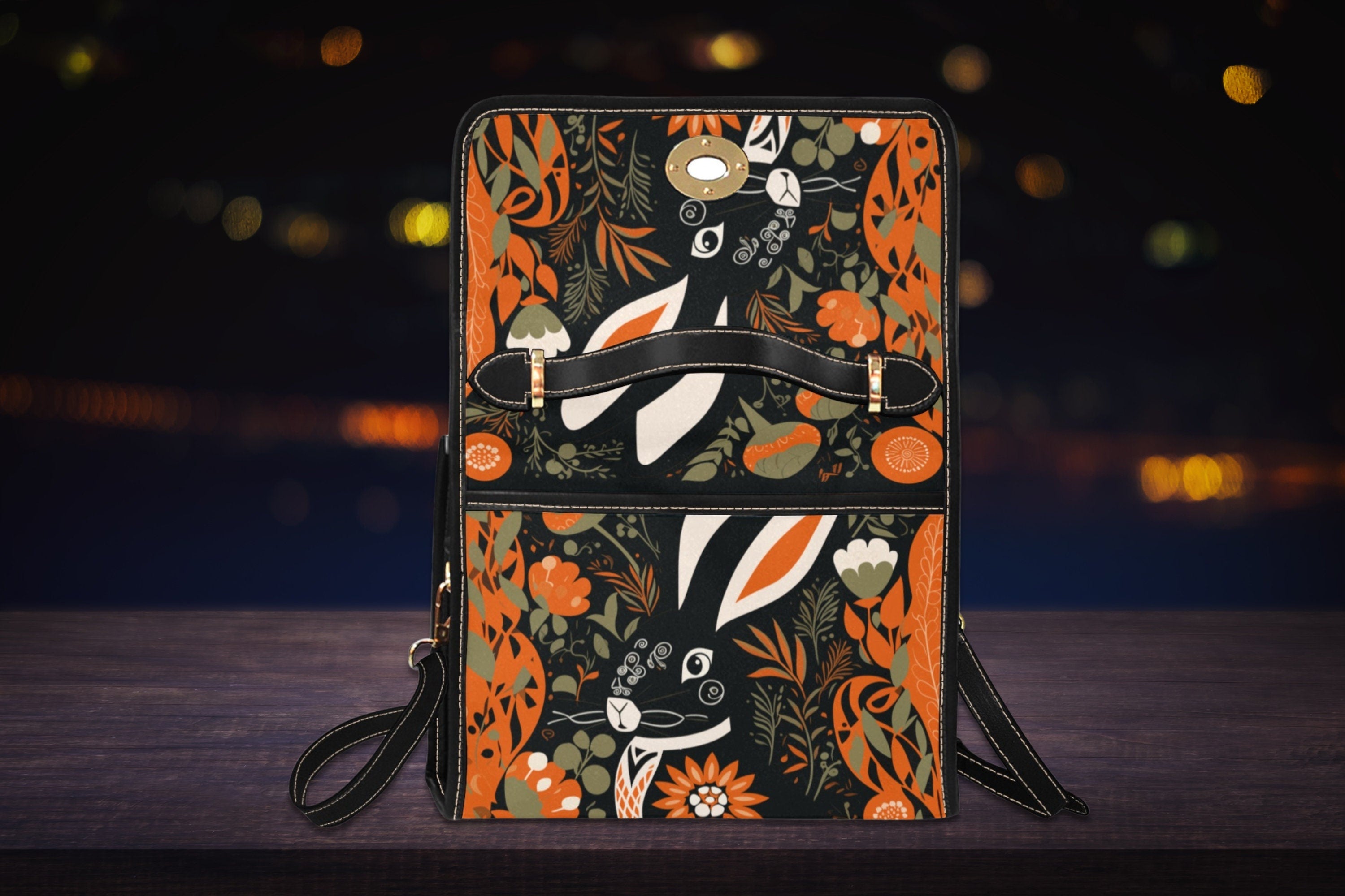 Folk Hare Satchel Bag