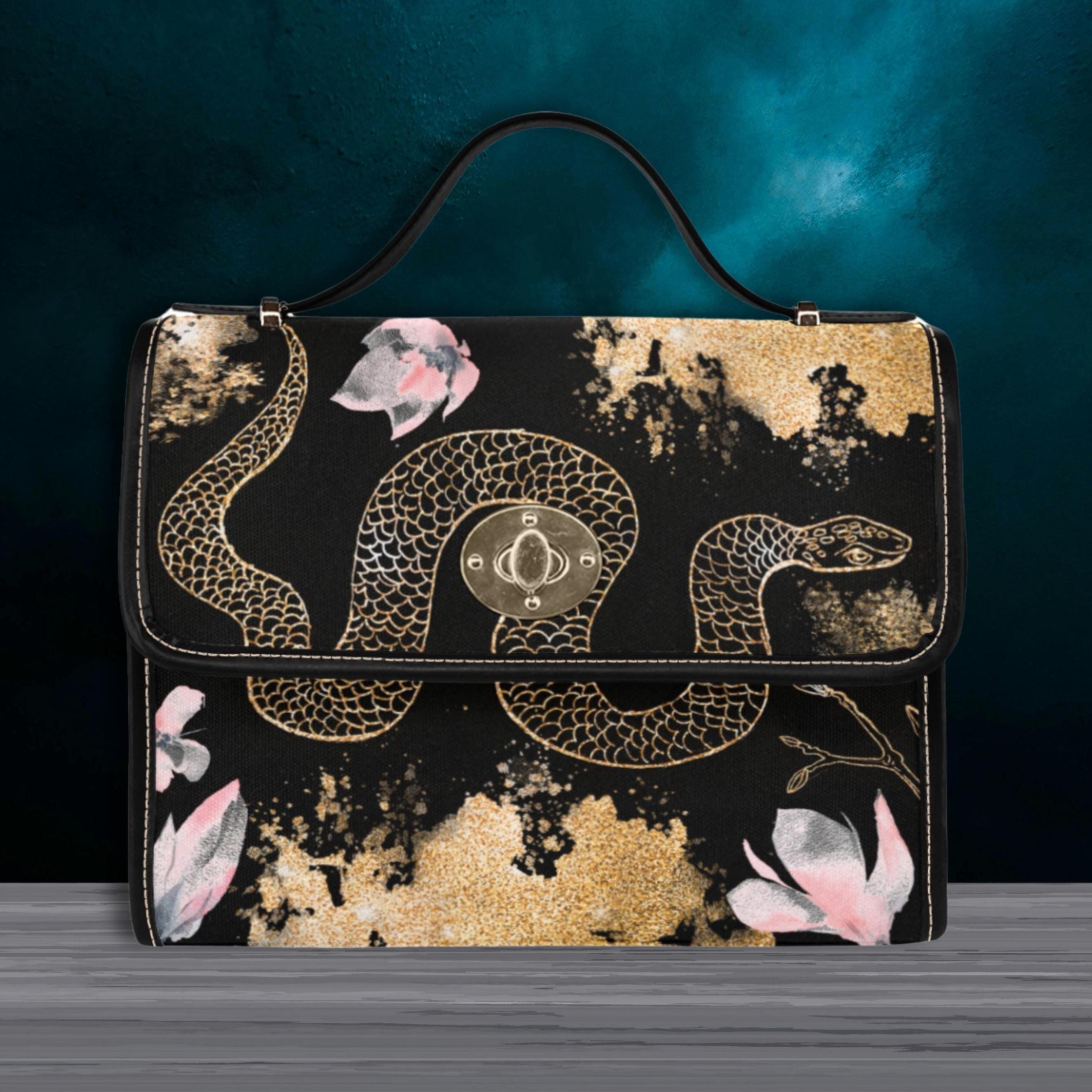 Snake Satchel Bag