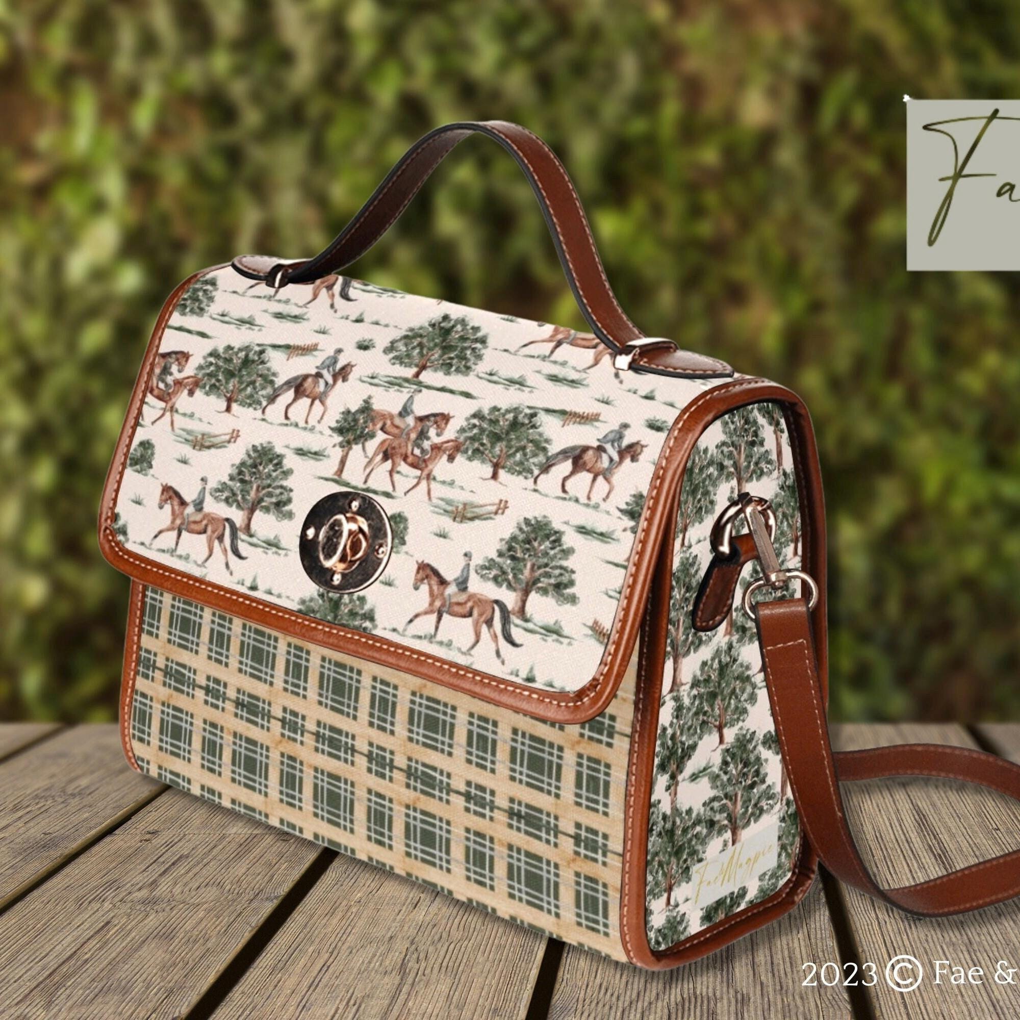 Equestrian Horses Satchel Bag