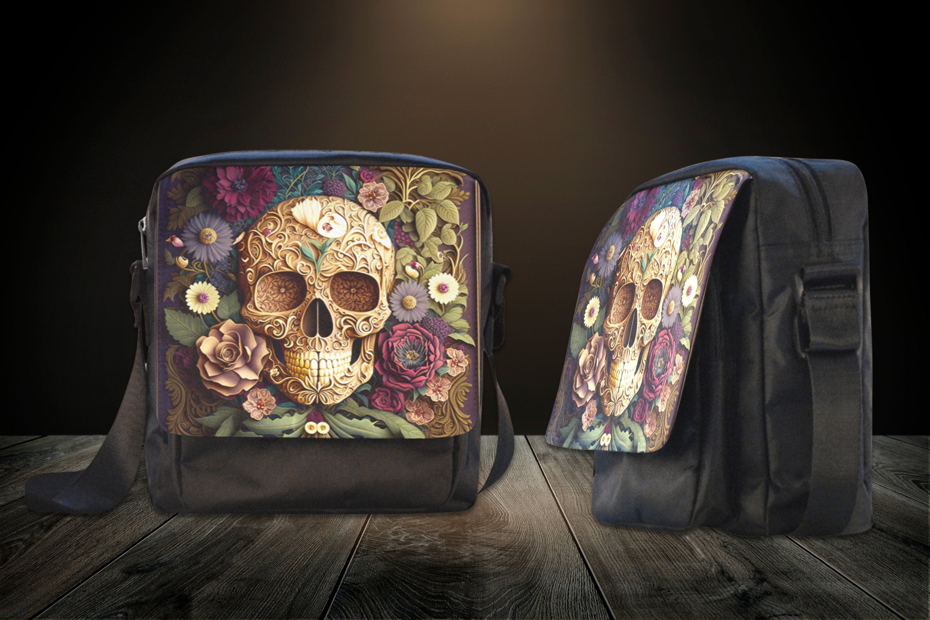 Baroque Skull Flap Bag