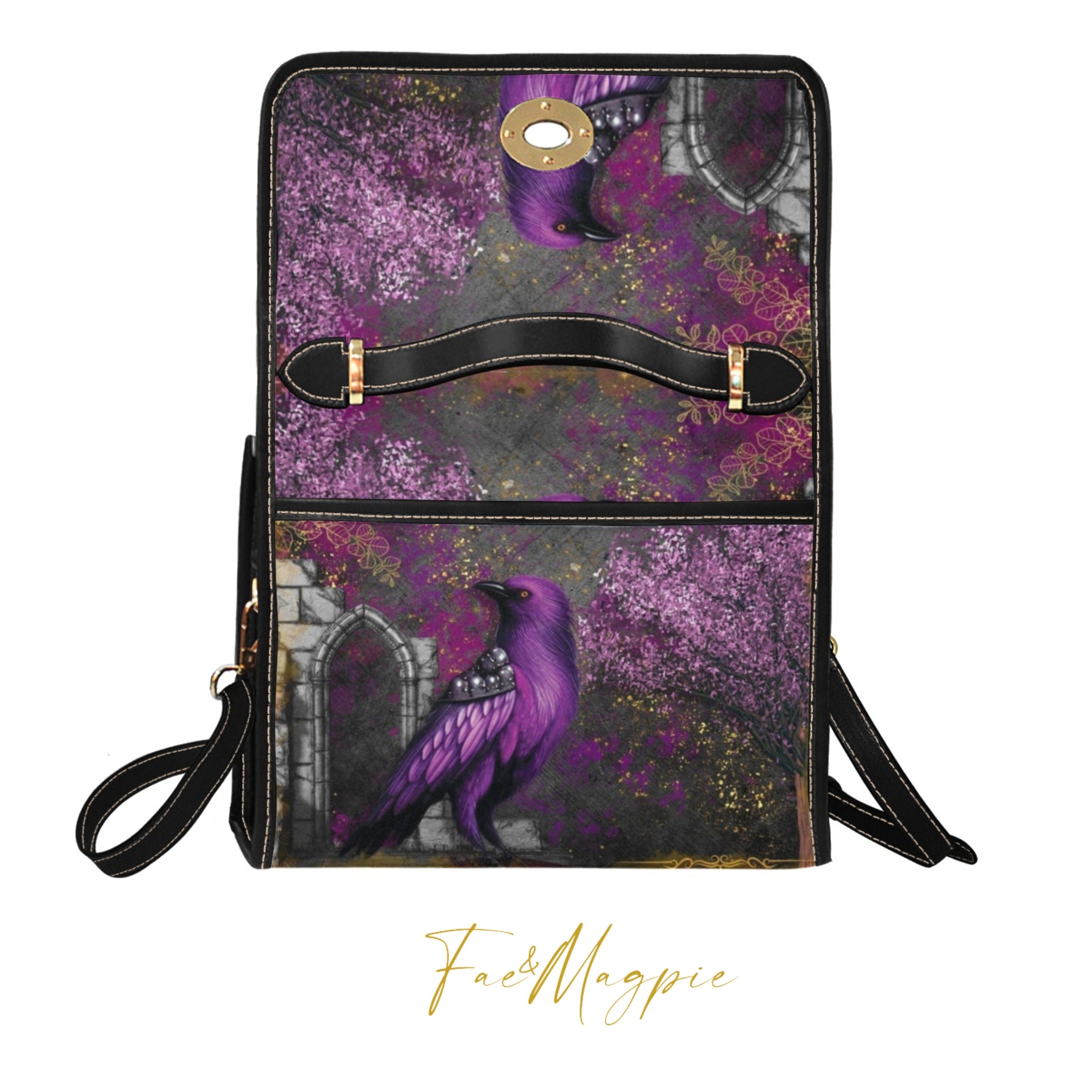 Midnight Crow Satchel Bag