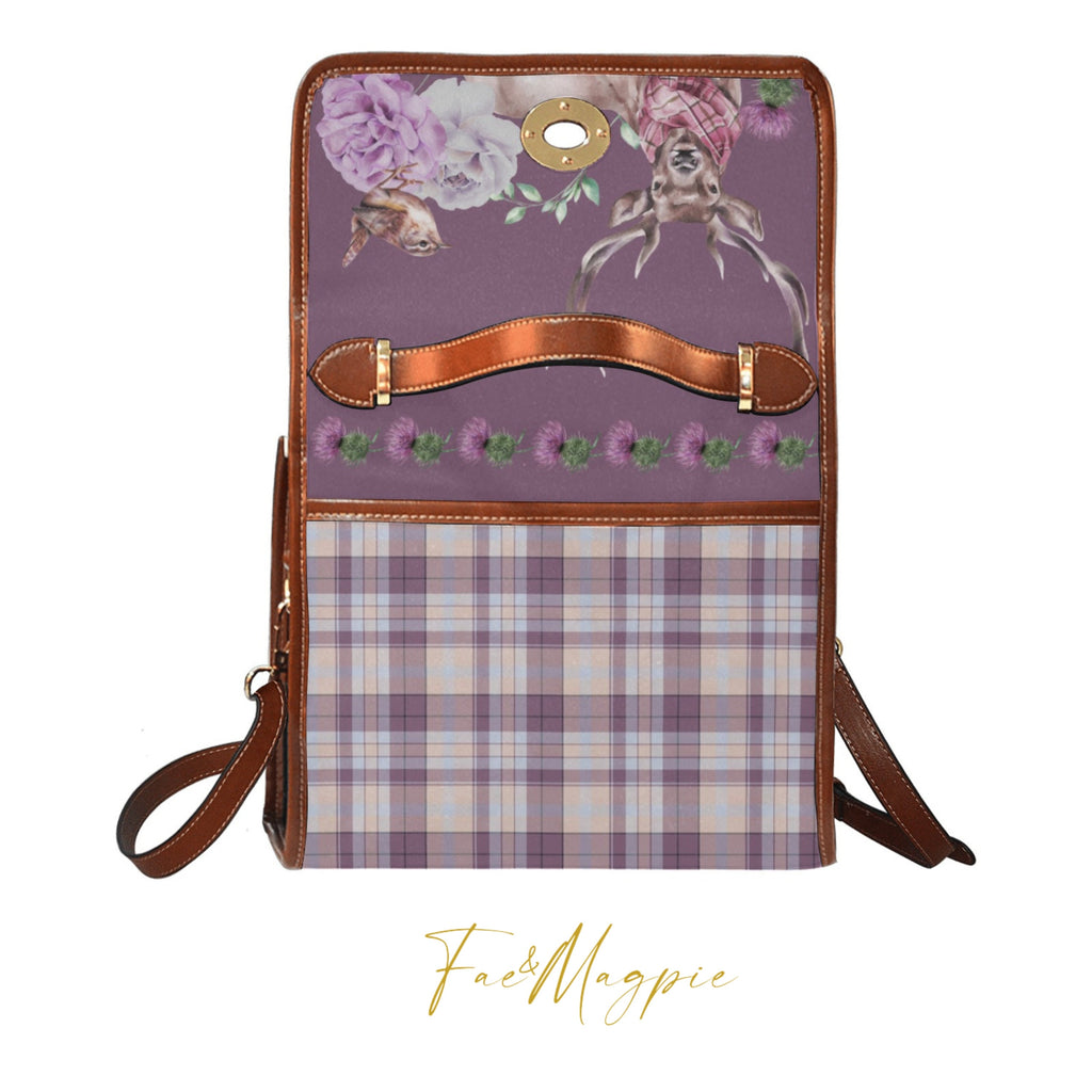 Stag Plaid Satchel Bag