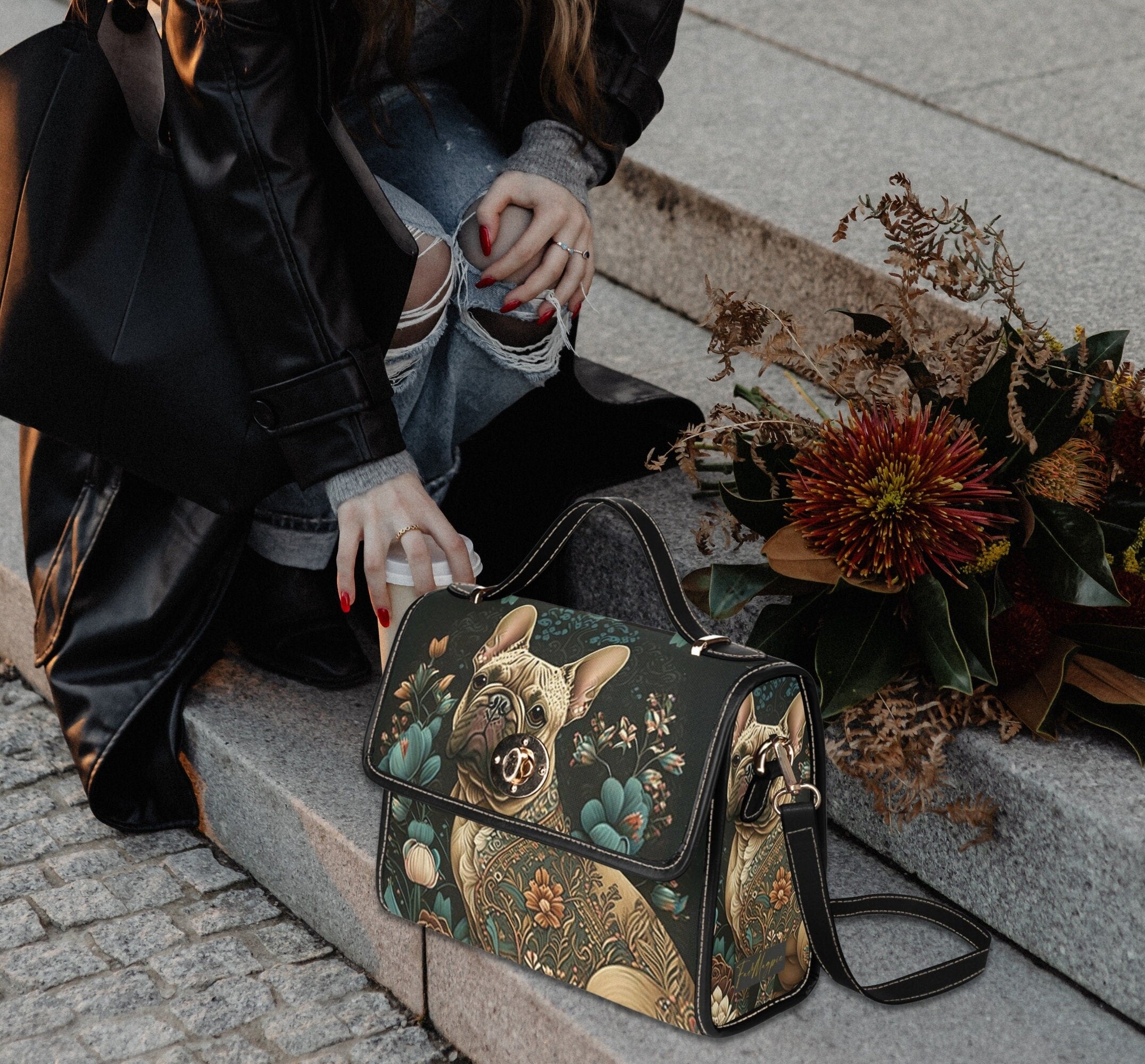 Frenchie Satchel Bag