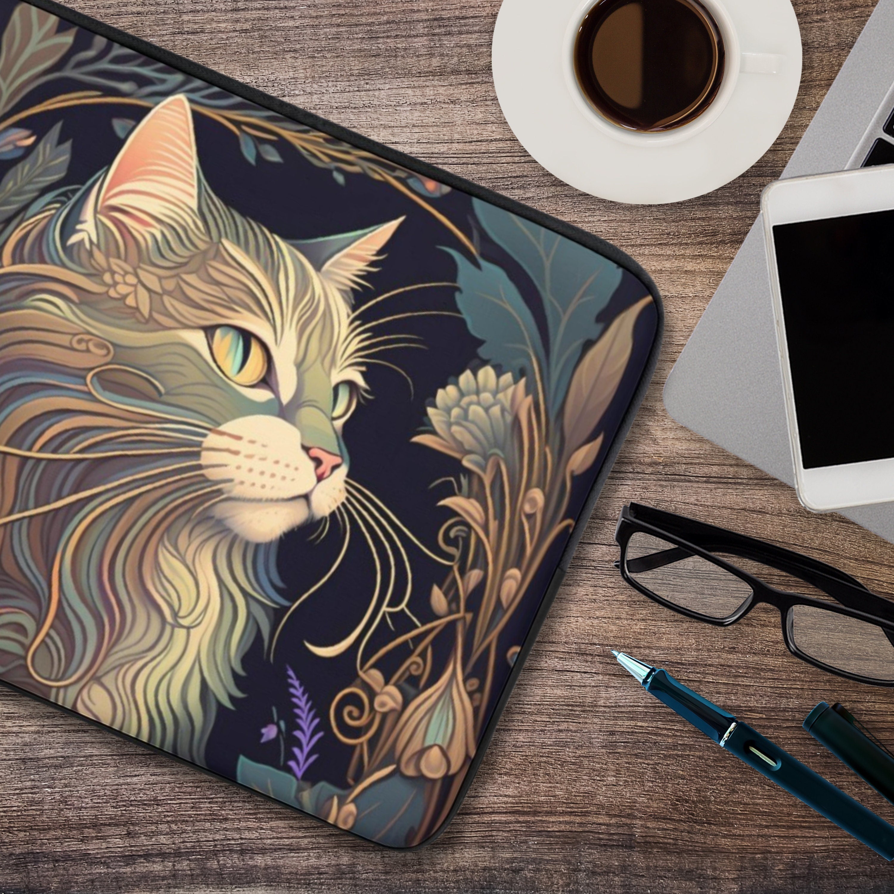 Mystical Cat Laptop Sleeve