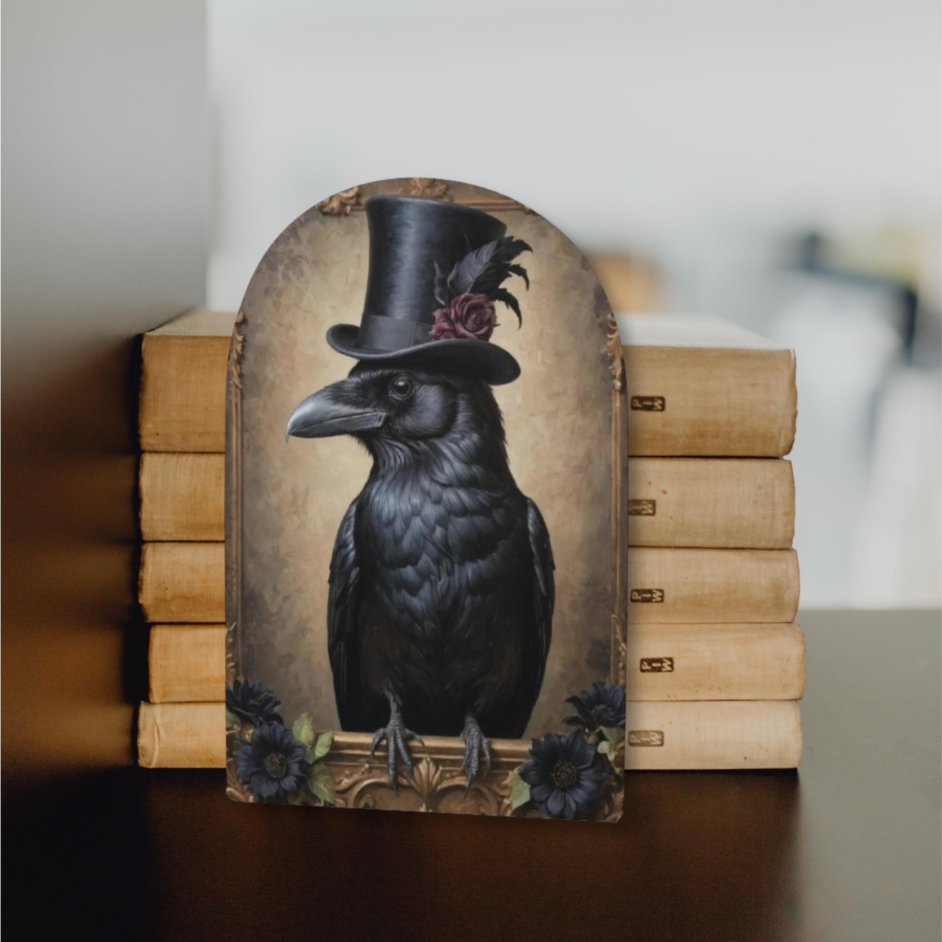 Crow Bookends