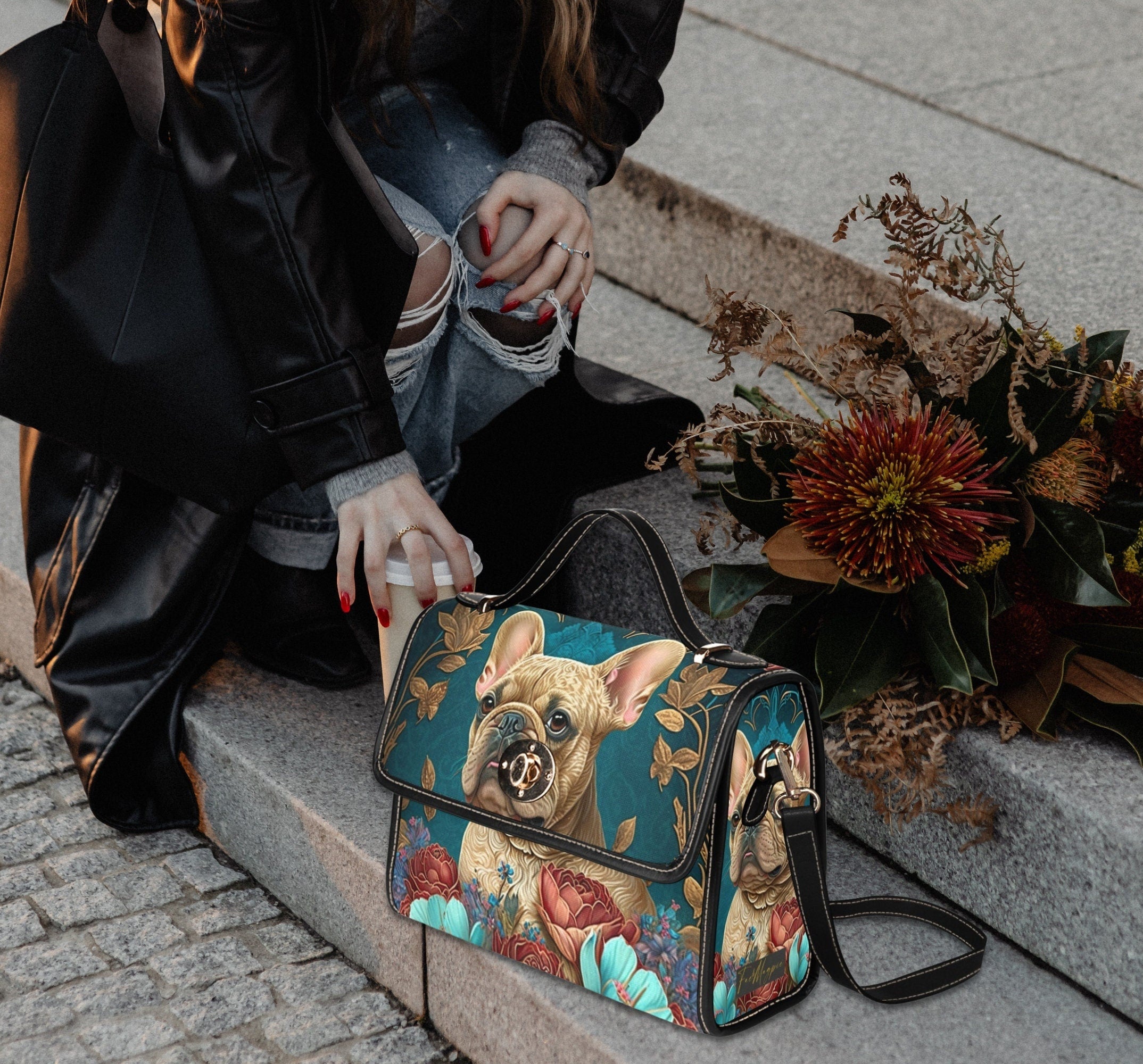 Frenchie Satchel Bag