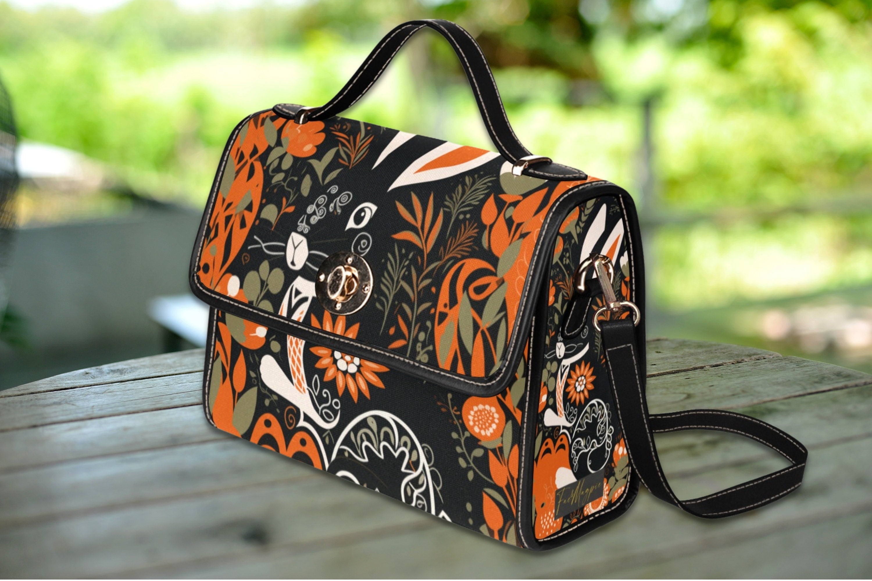 Folk Hare Satchel Bag