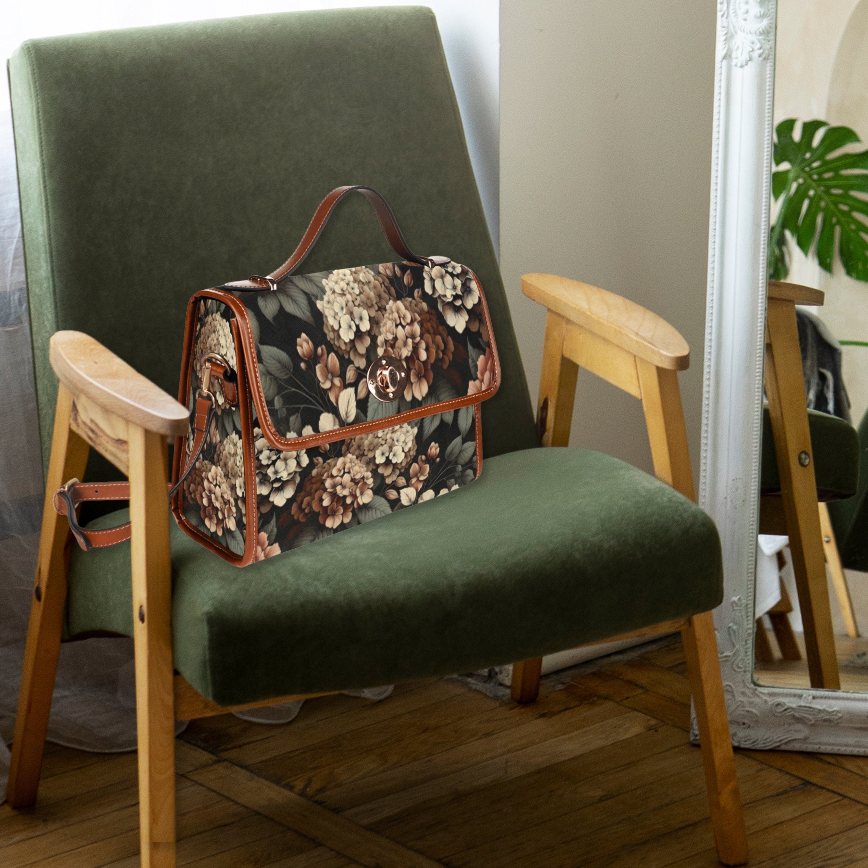 Boho Floral Satchel Bag