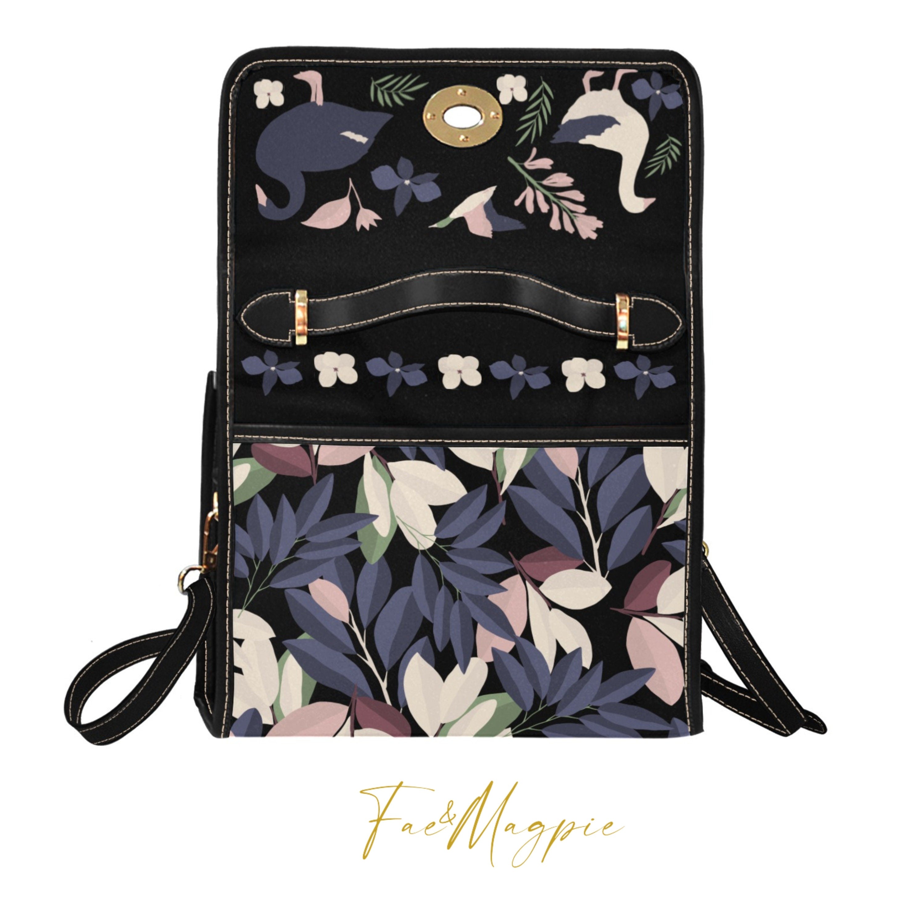 Oiseaux et Fleurs Satchel Bag